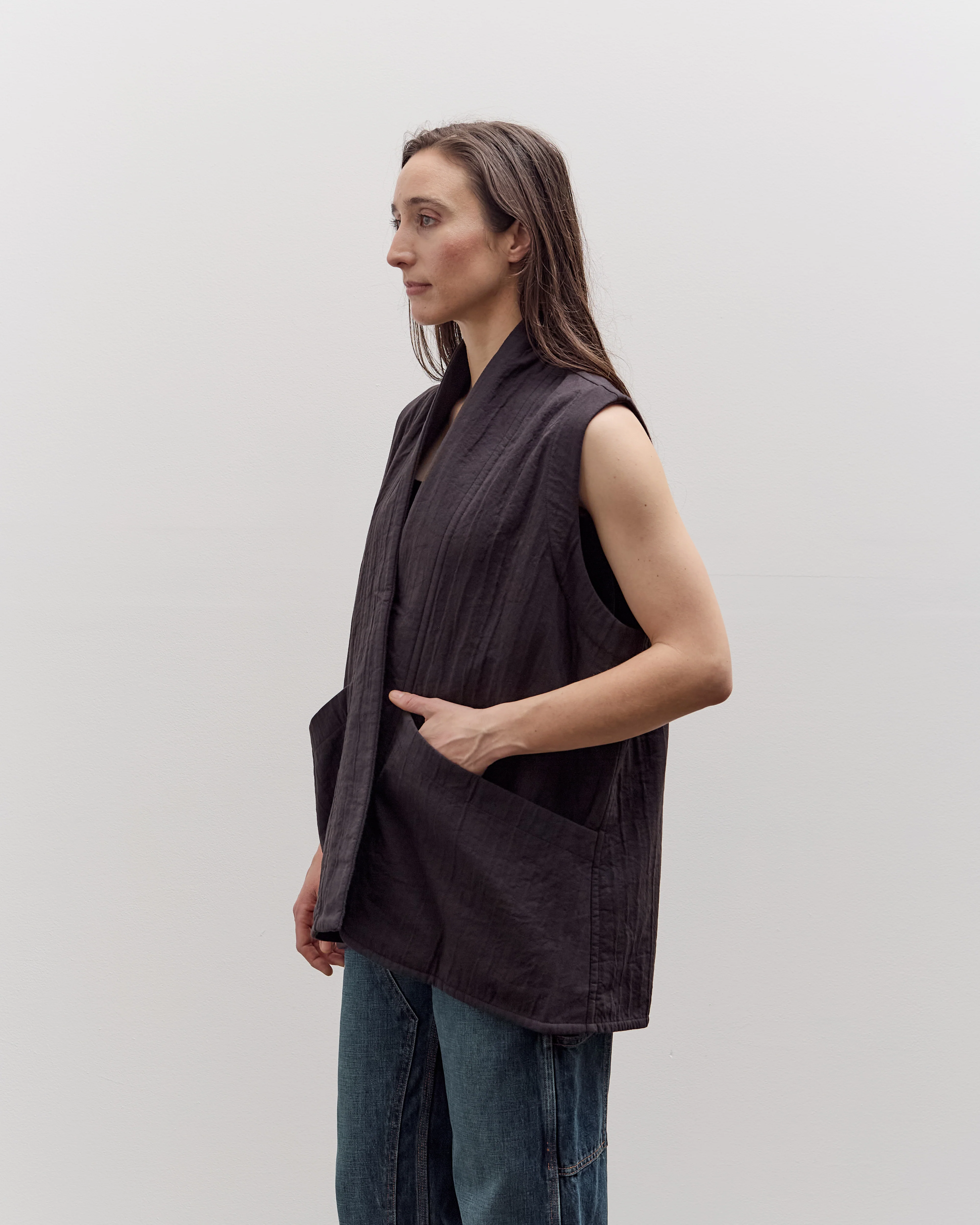 7115 by Szeki Reversible Vest, Black - Image 3