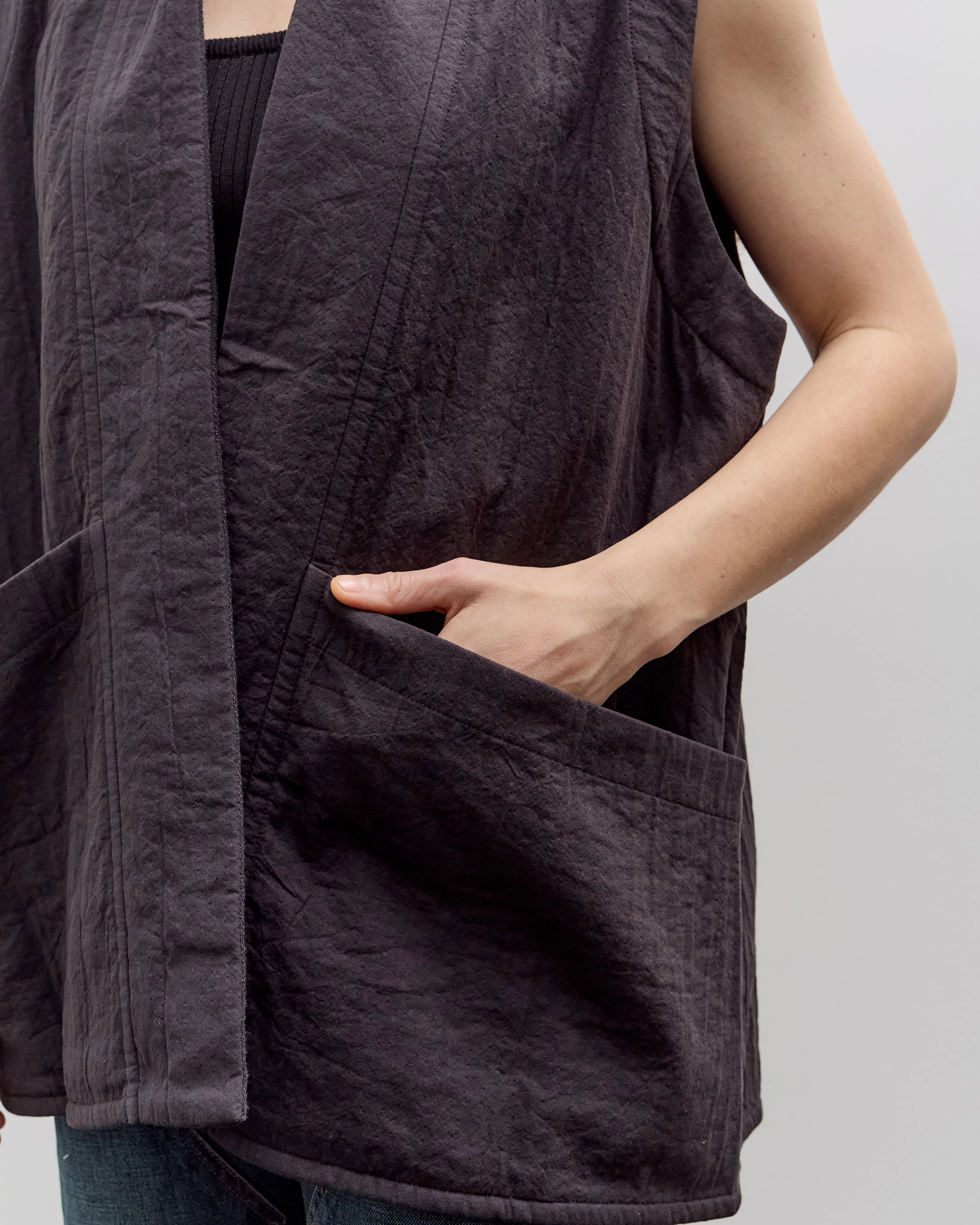 7115 by Szeki Reversible Vest, Black - Image 7