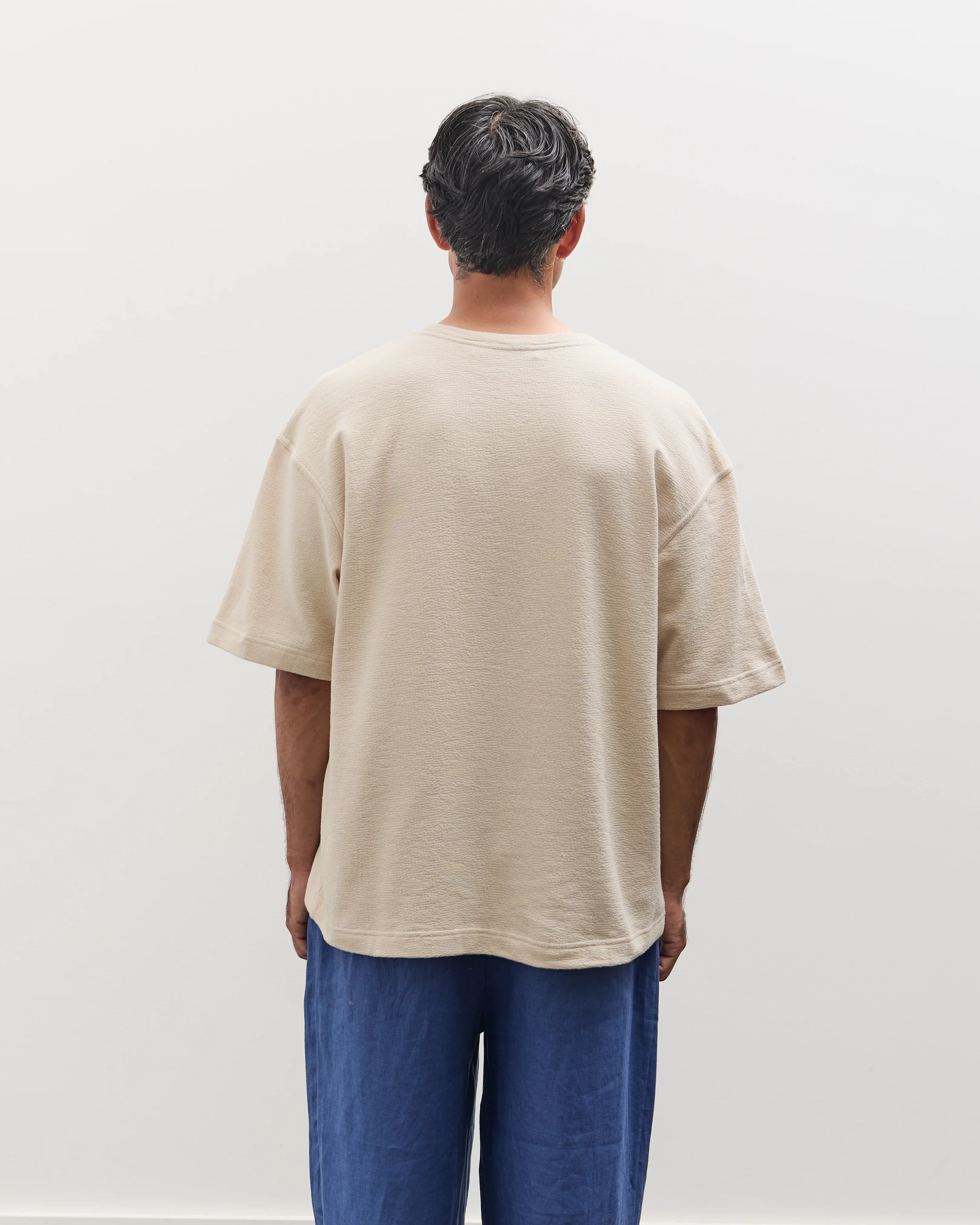 7115 by Szeki Unisex Signature Everyday Tee, Oatmeal - Image 6