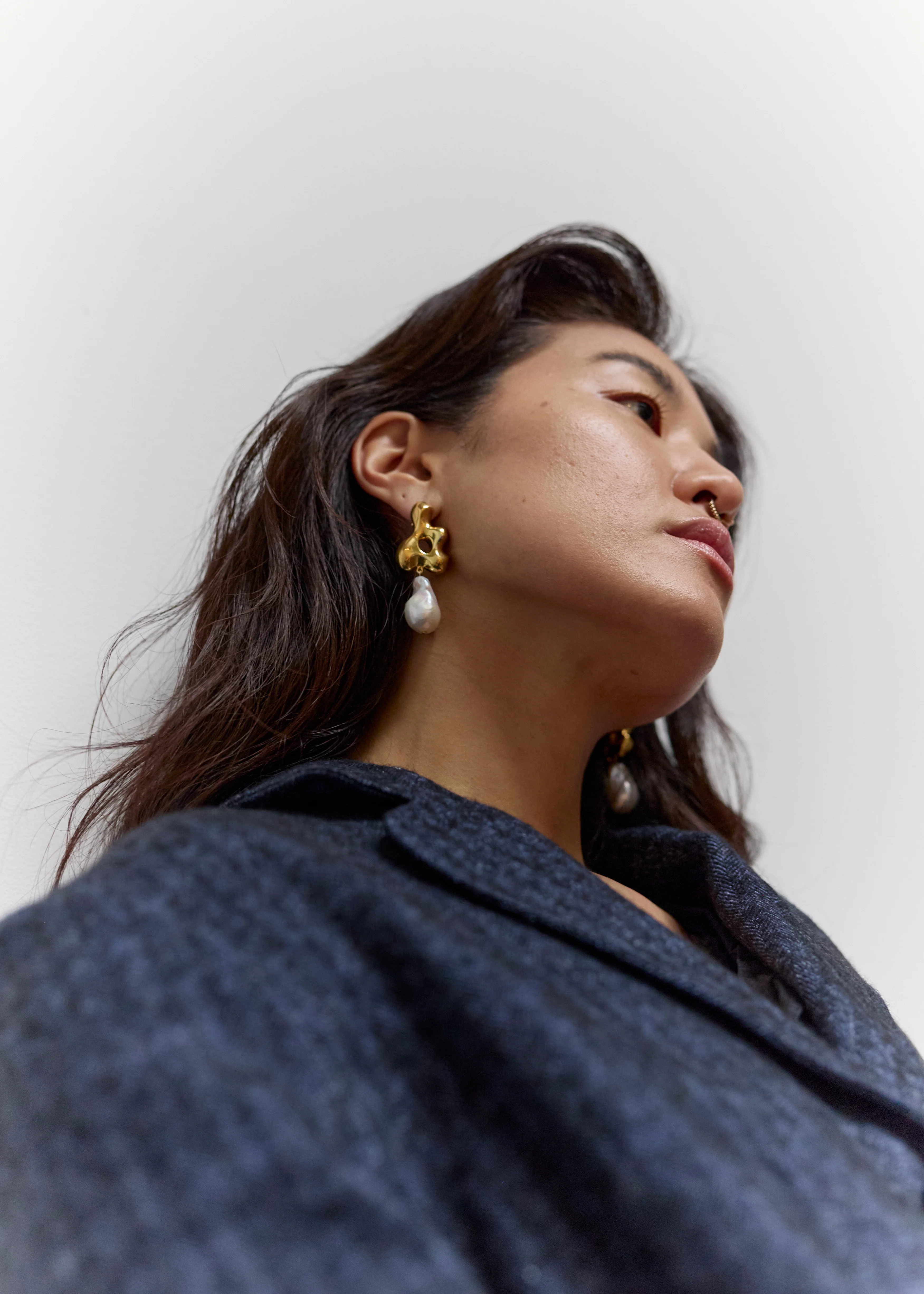 Agmes Baroque Bodmer Earrings, Gold Vermeil - Image 3