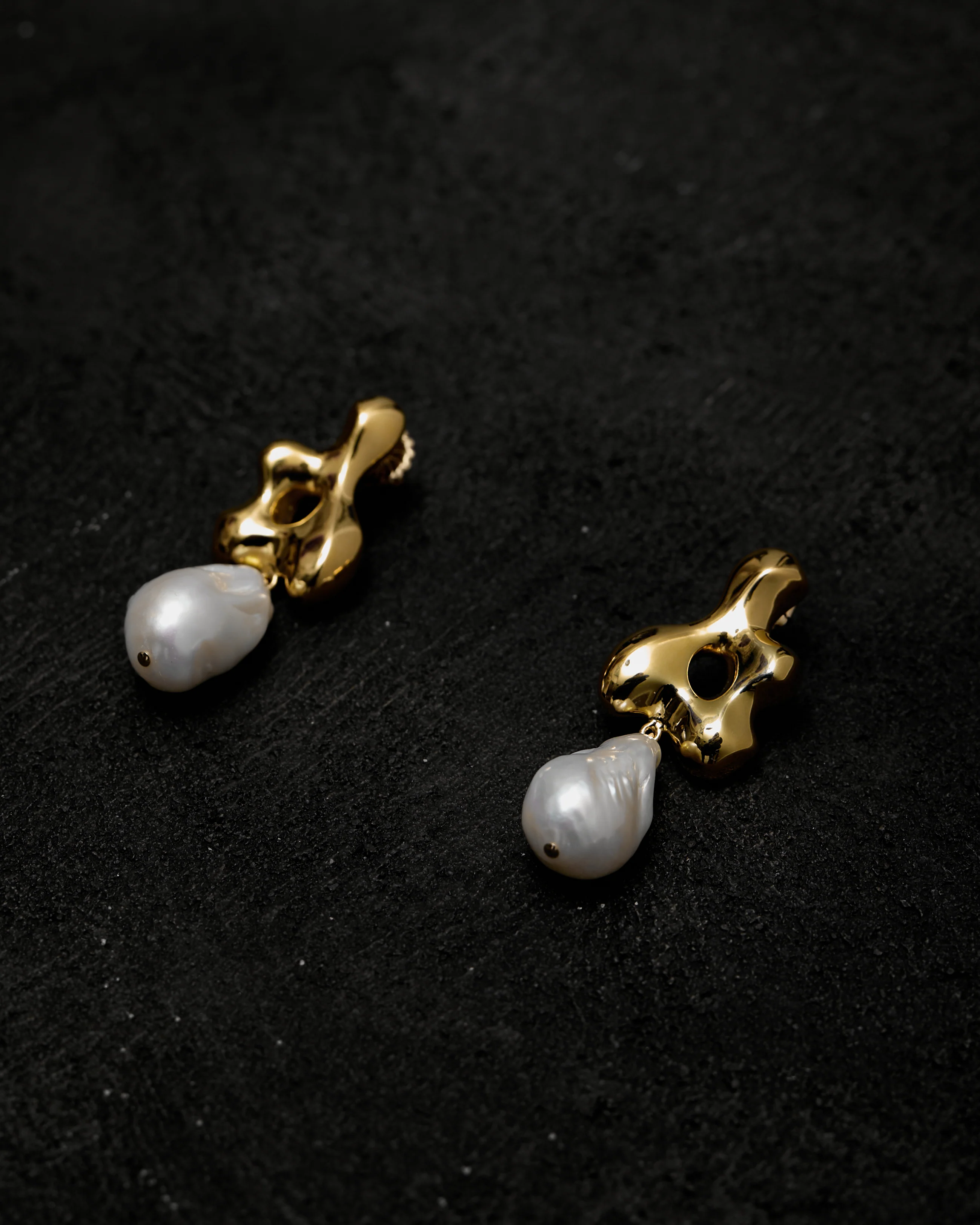 Agmes Baroque Bodmer Earrings, Gold Vermeil - Image 4