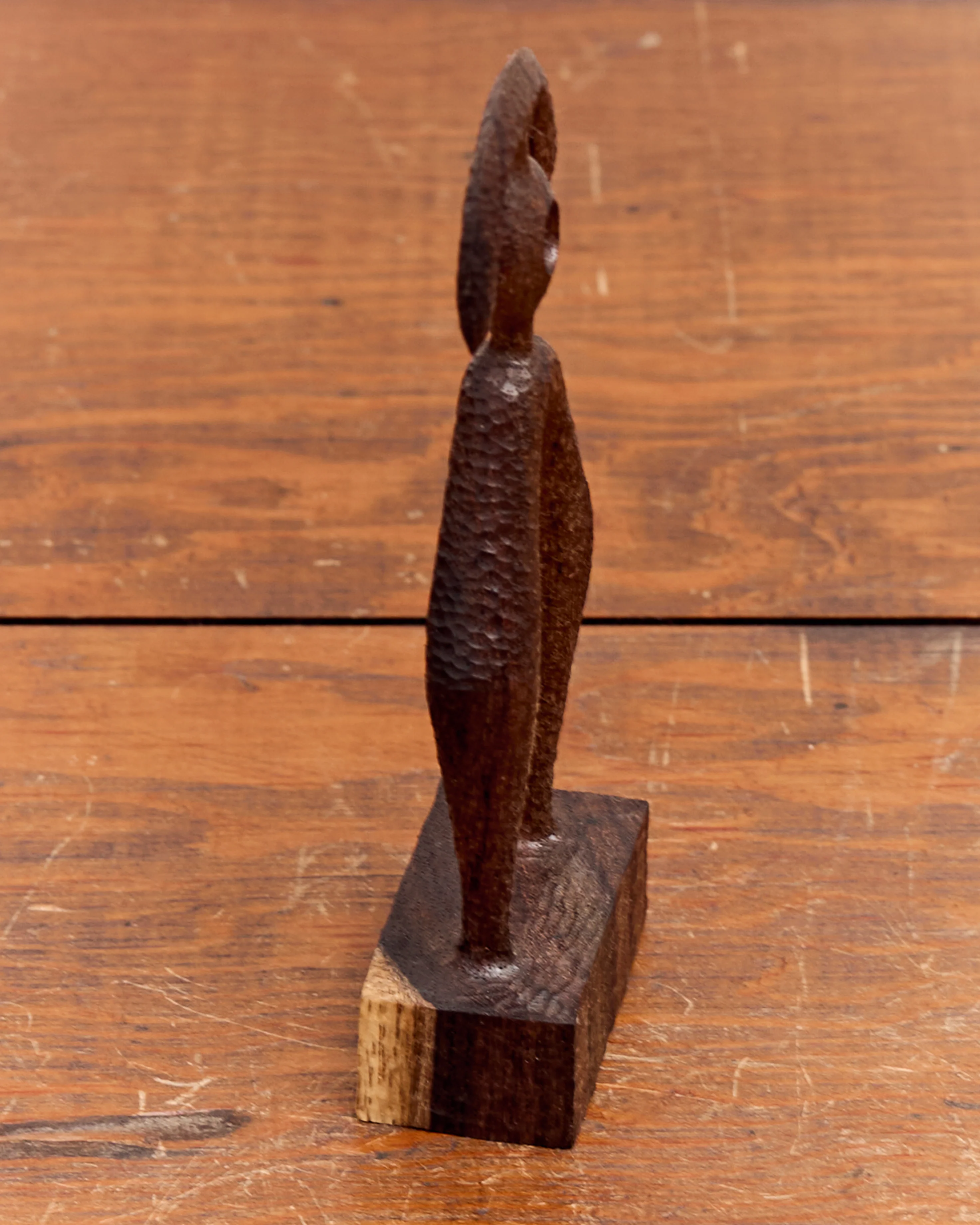 Aleph Geddis Wood Sculpture, Littles Semi Circle Portal Buddy #54 - Image 3