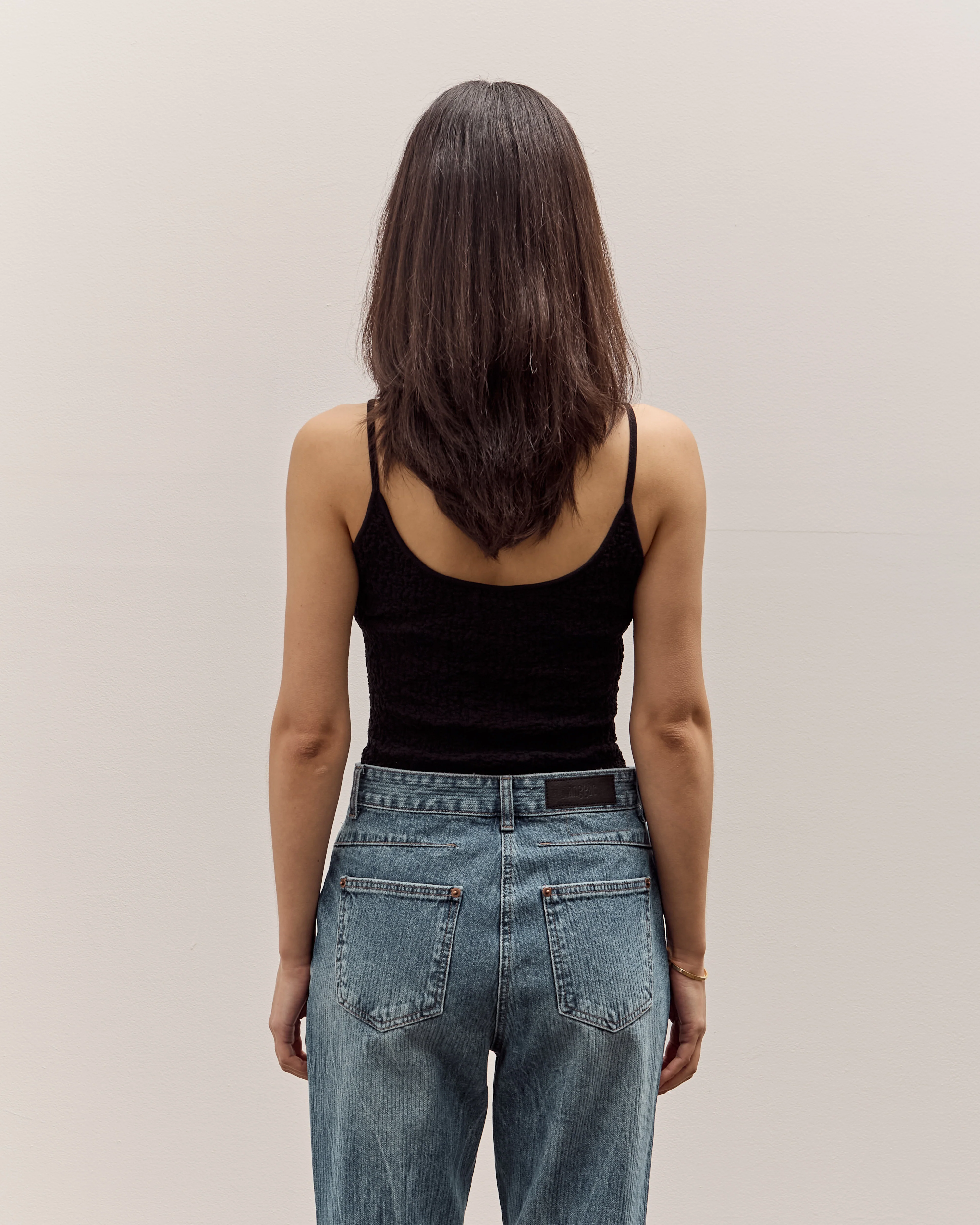 Anggae Textured Camisole, Black - Image 6