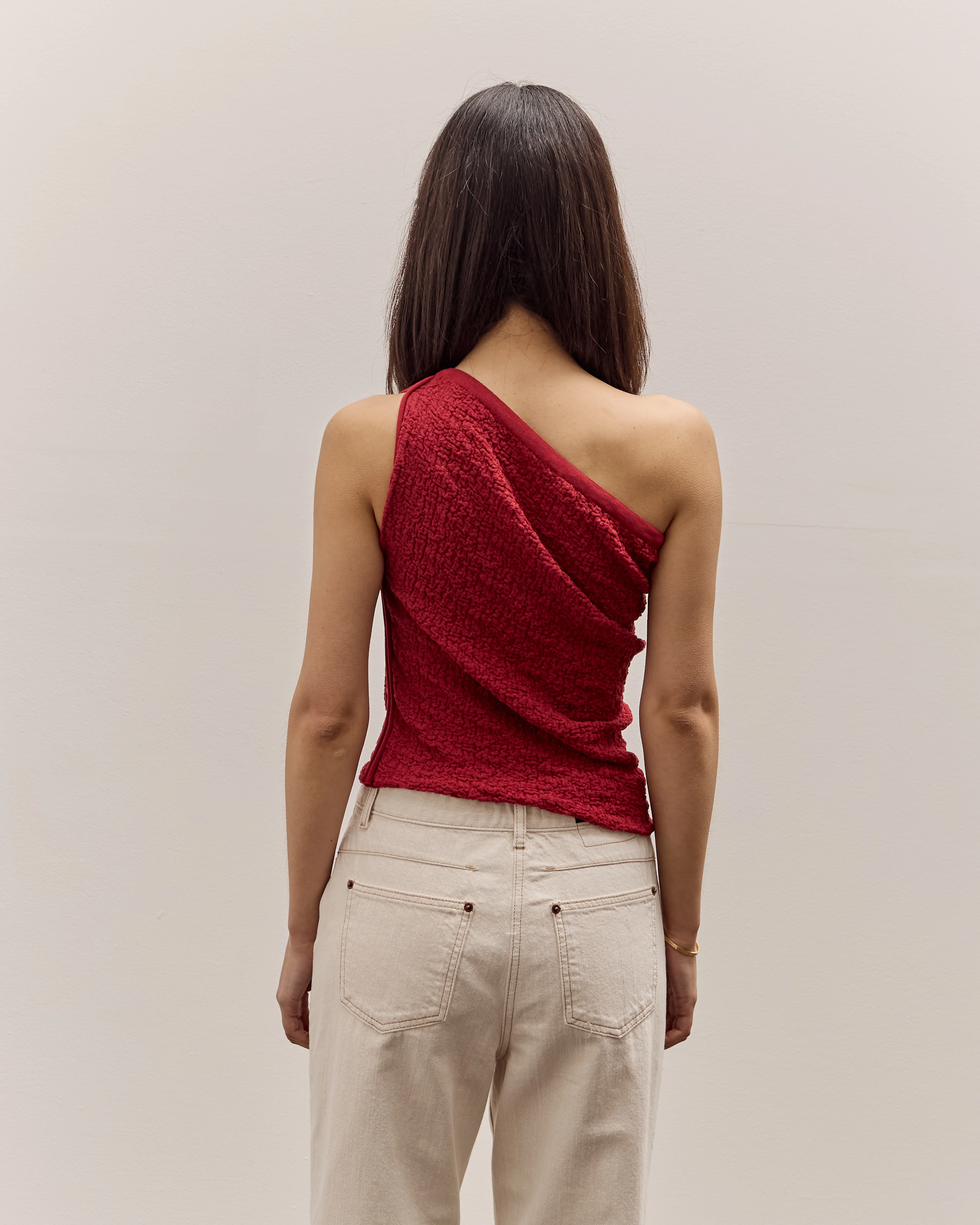 Anggae Textured Tube Top, Red - Image 6