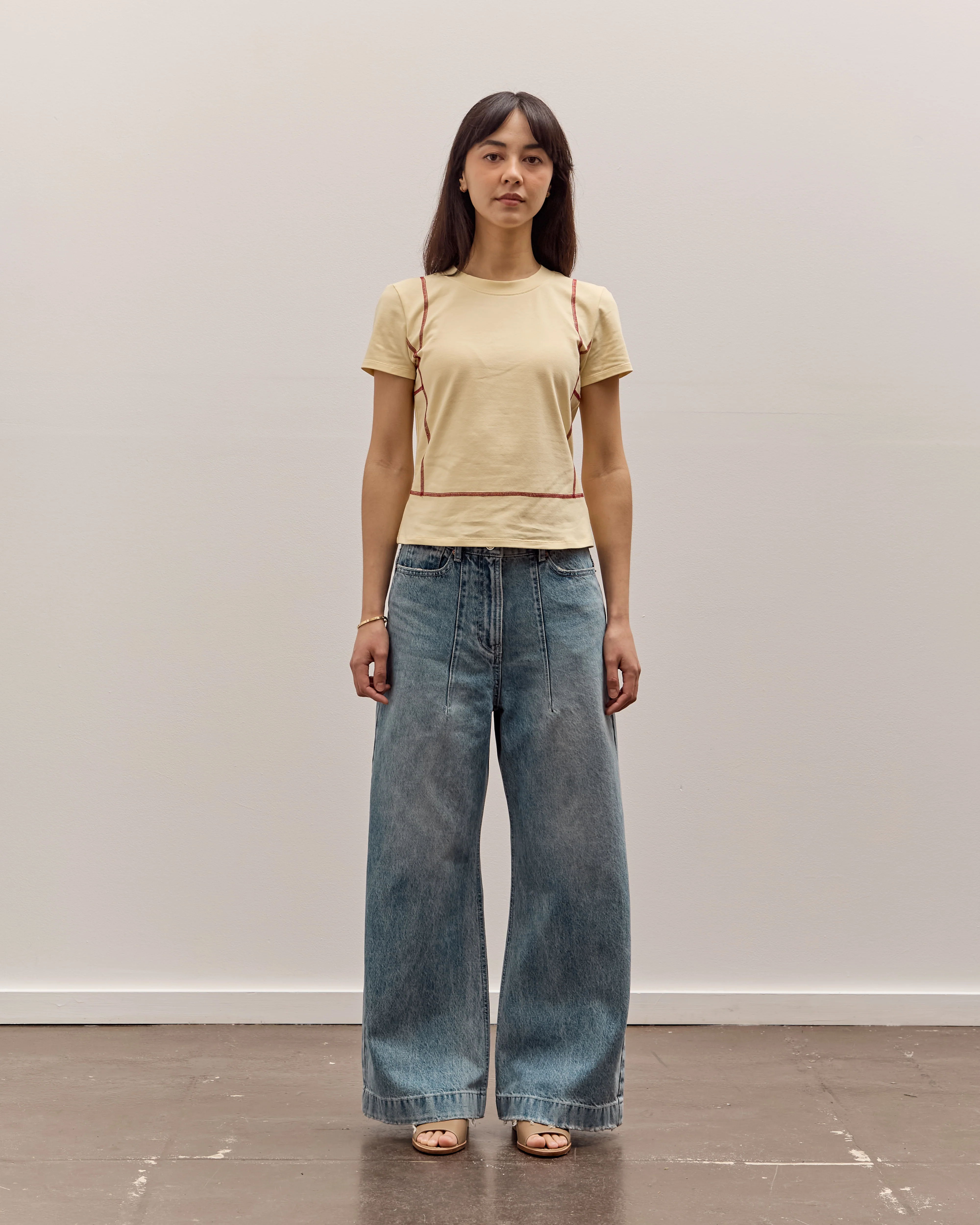 Anggae Wide Pants, Blue - Image 3