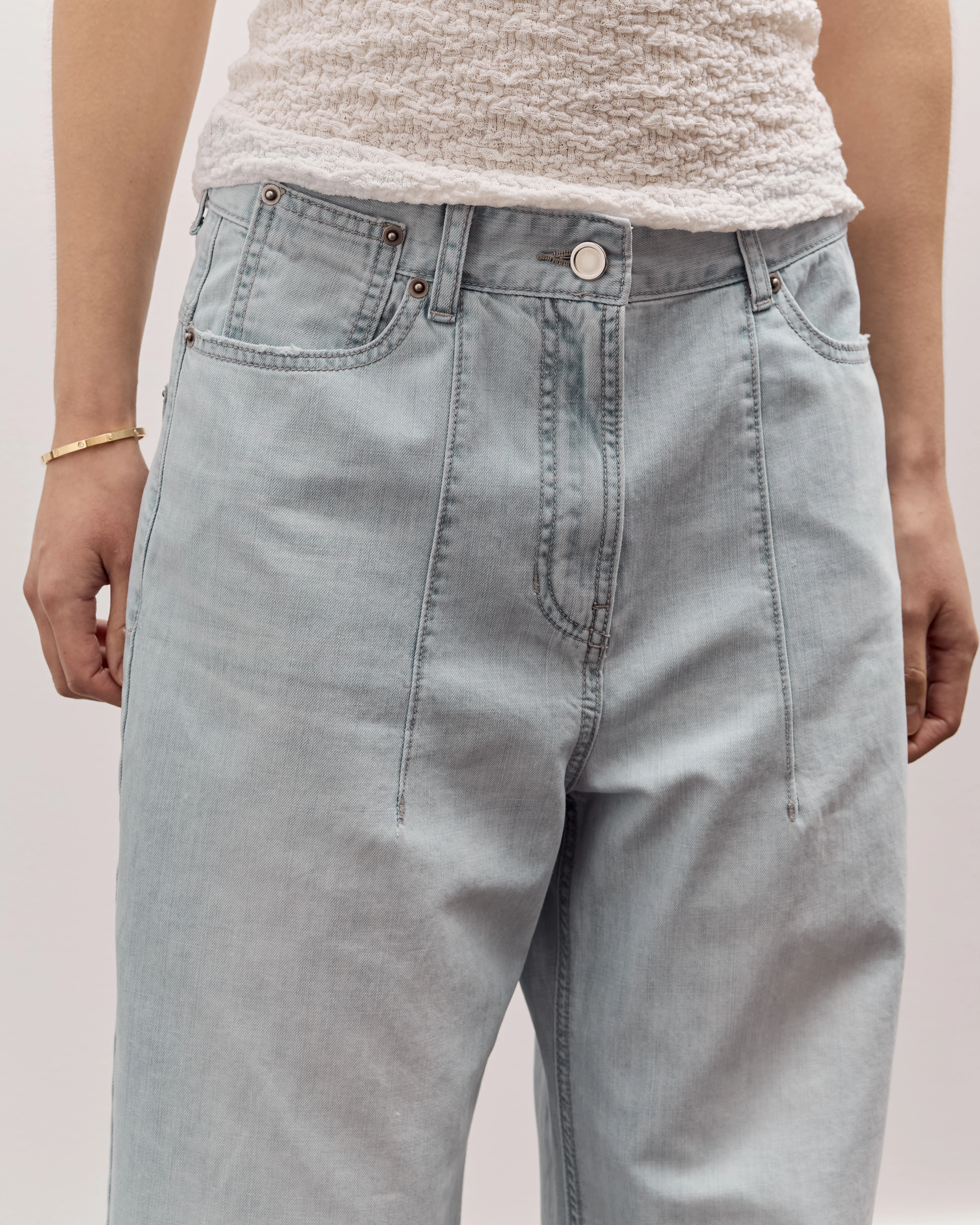 Anggae Wide Pants, Sky Blue - Image 7