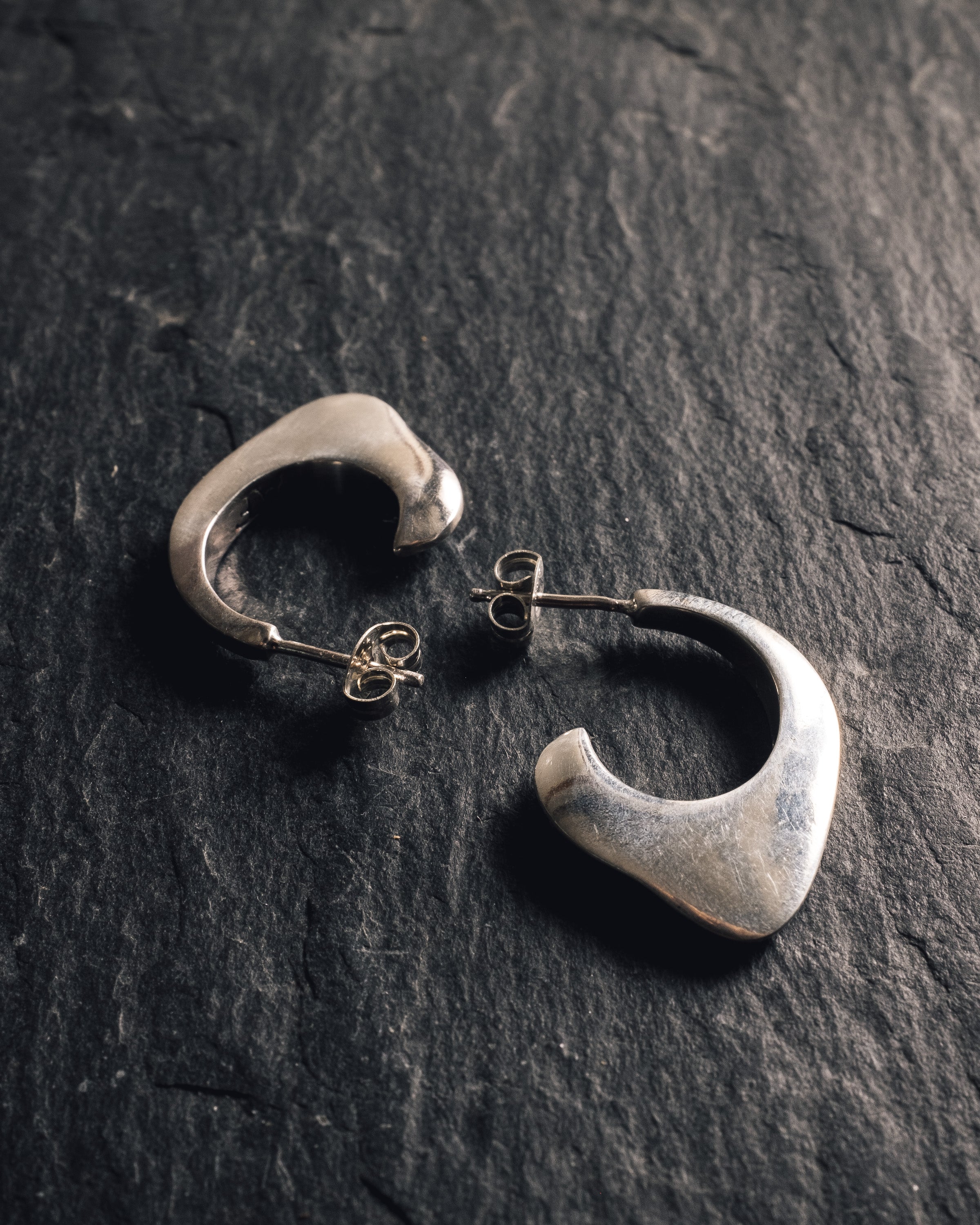Another Feather Fin Hoops, Silver - Image 4