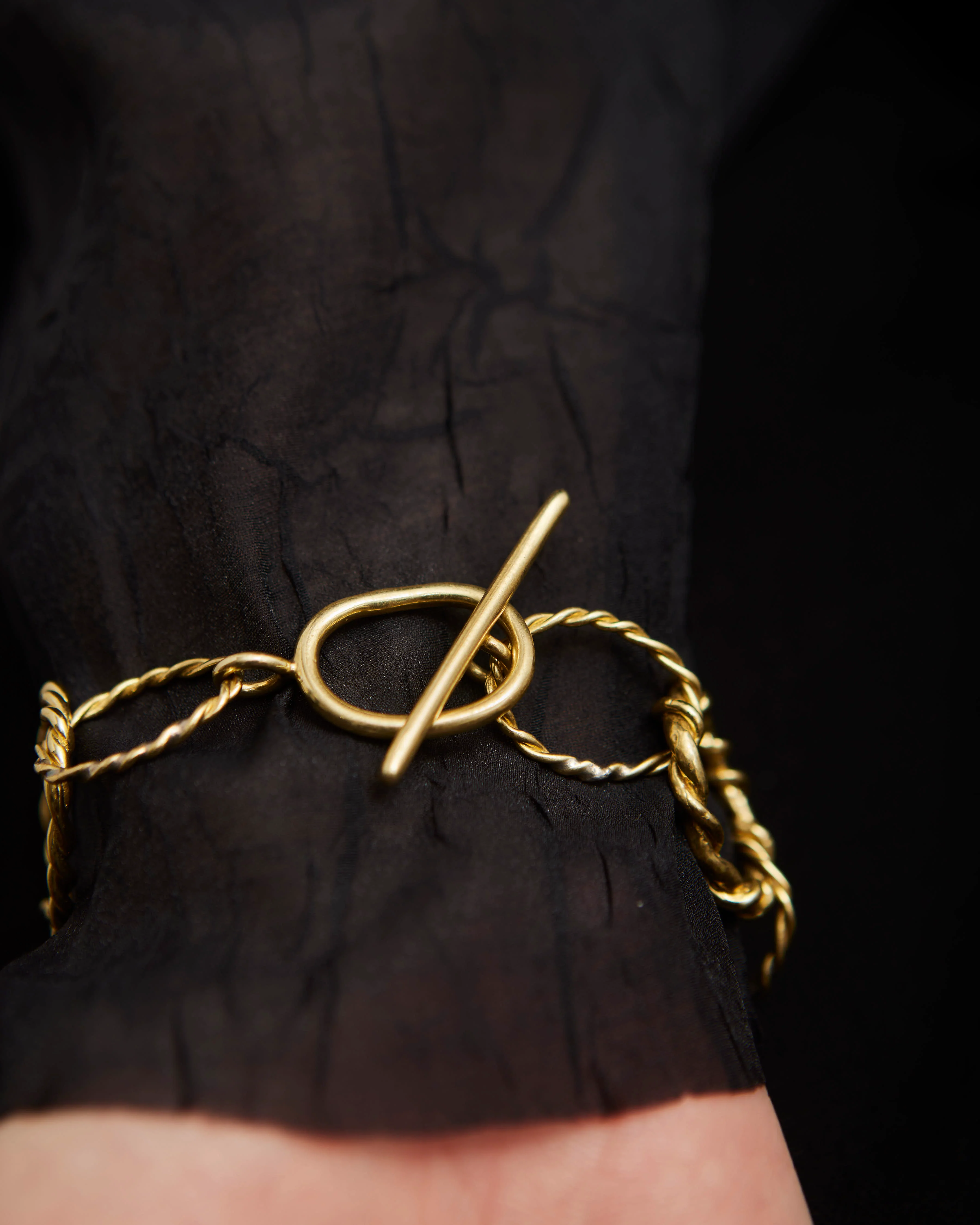 Another Feather Rope Chain Bracelet, Bronze - Image 4
