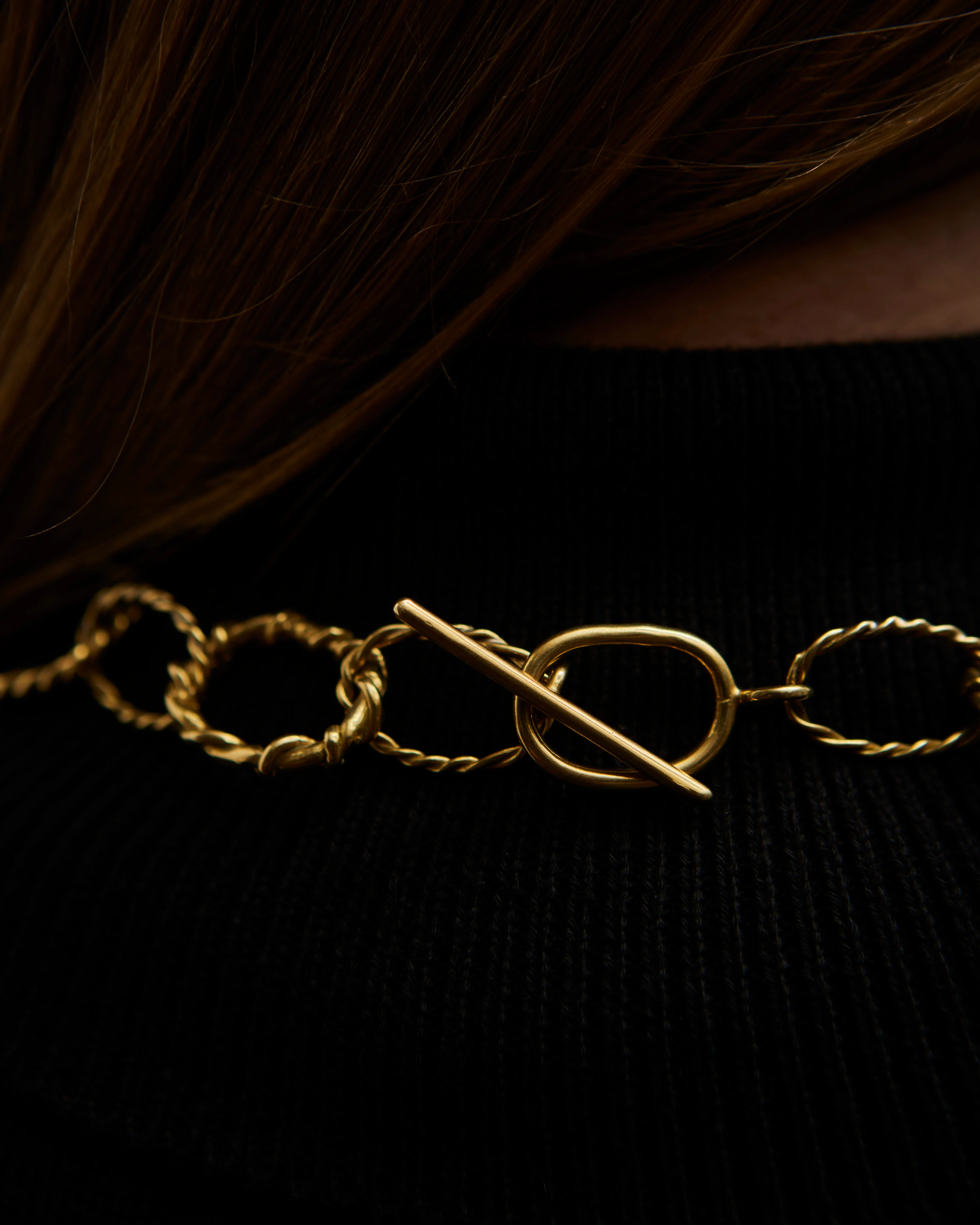 Another Feather Rope Chain Collar, Bronze - Image 2