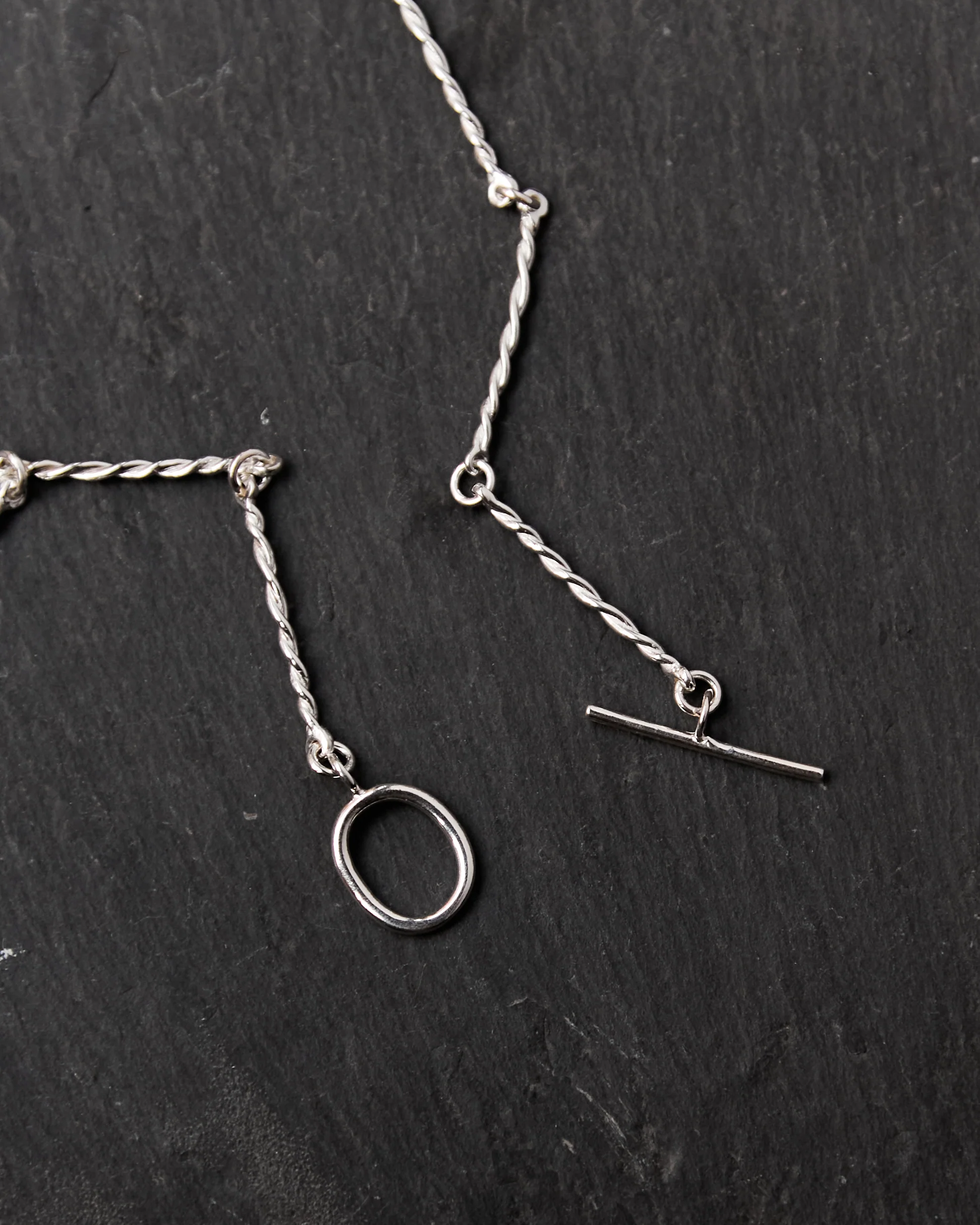 Another Feather Twist Necklace, Silver - Image 3