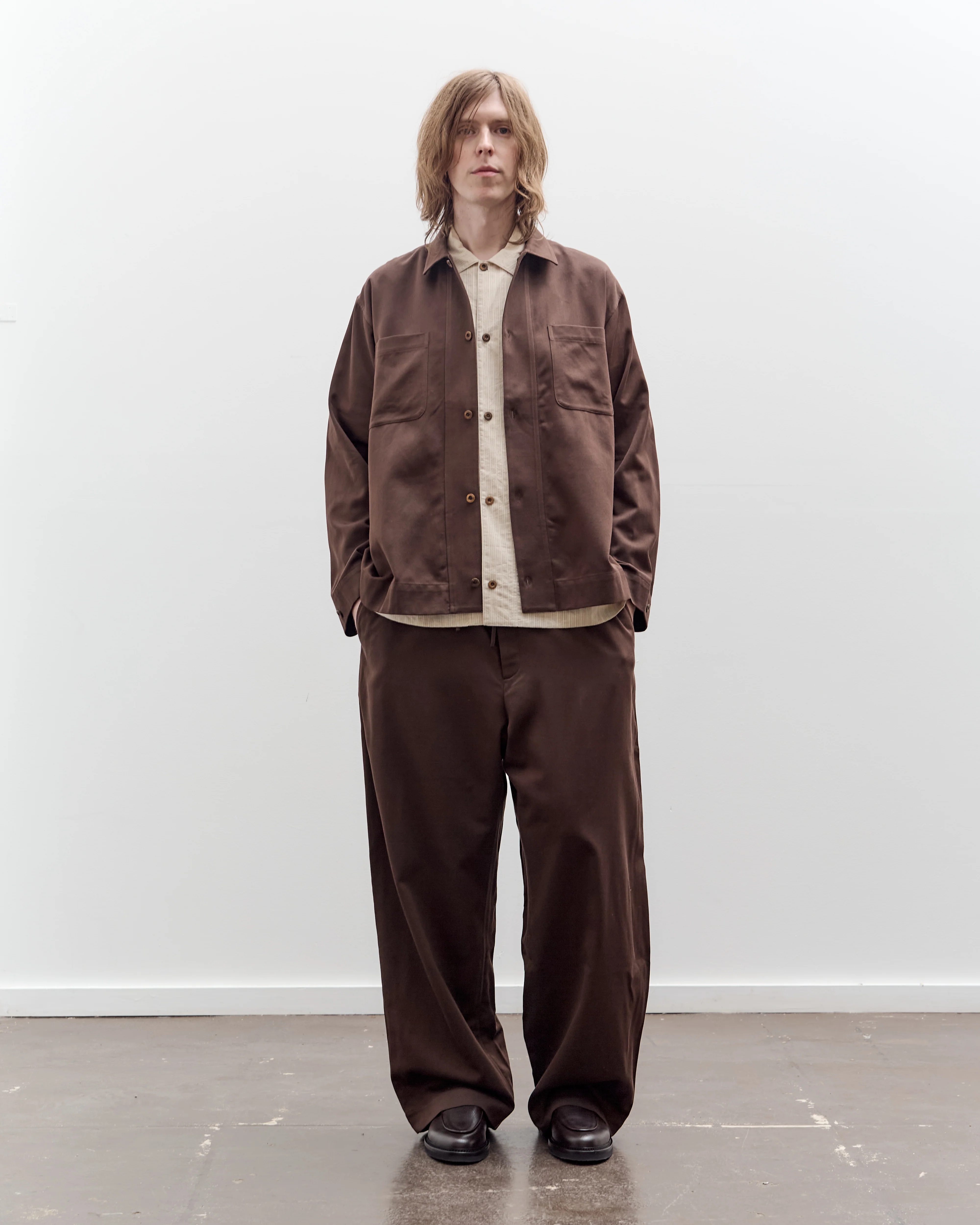 Aviva Jifei Xue Boxy Shirt, Chocolate - Image 3