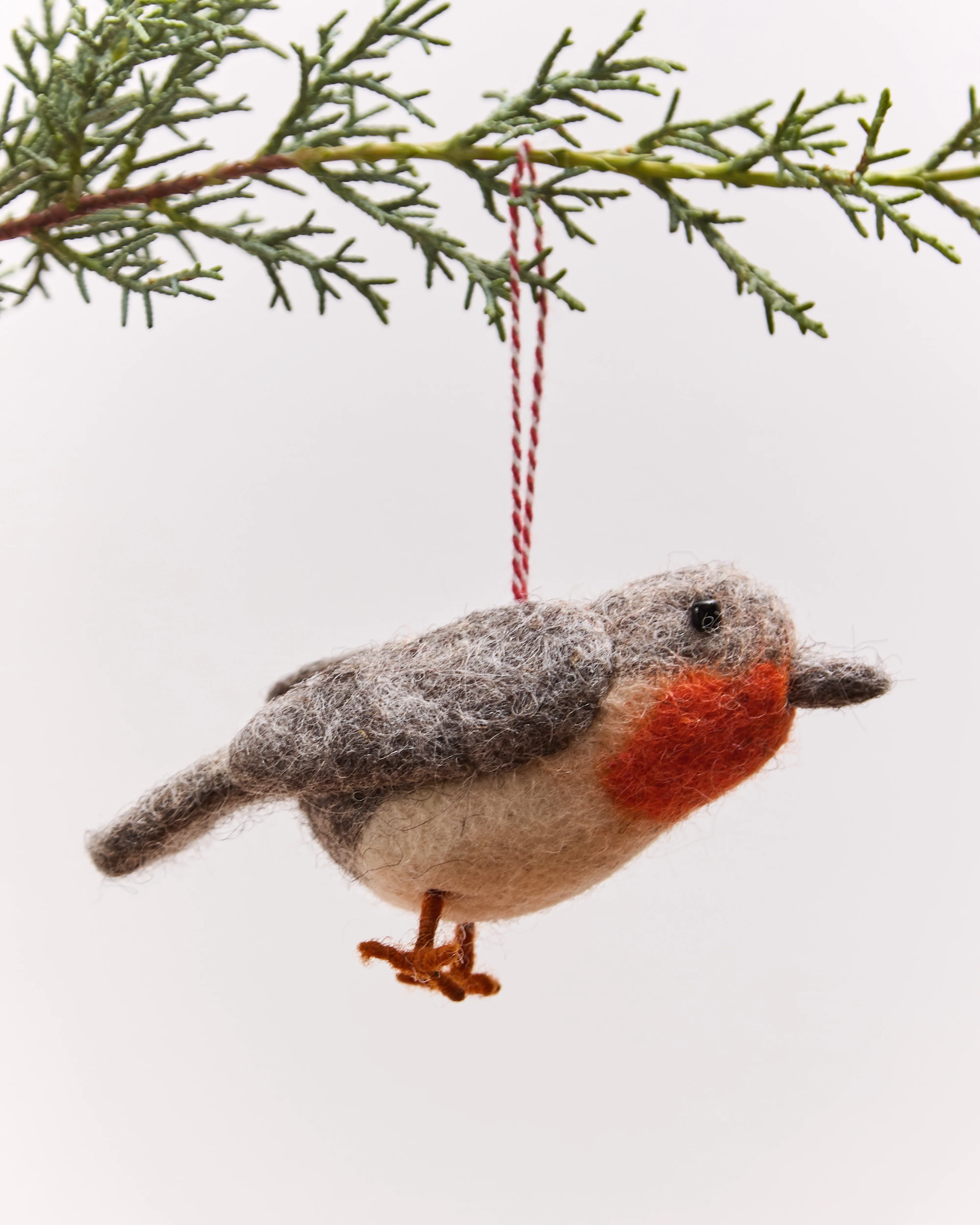 Bird Tufted Wool Christmas Ornament - Image 2