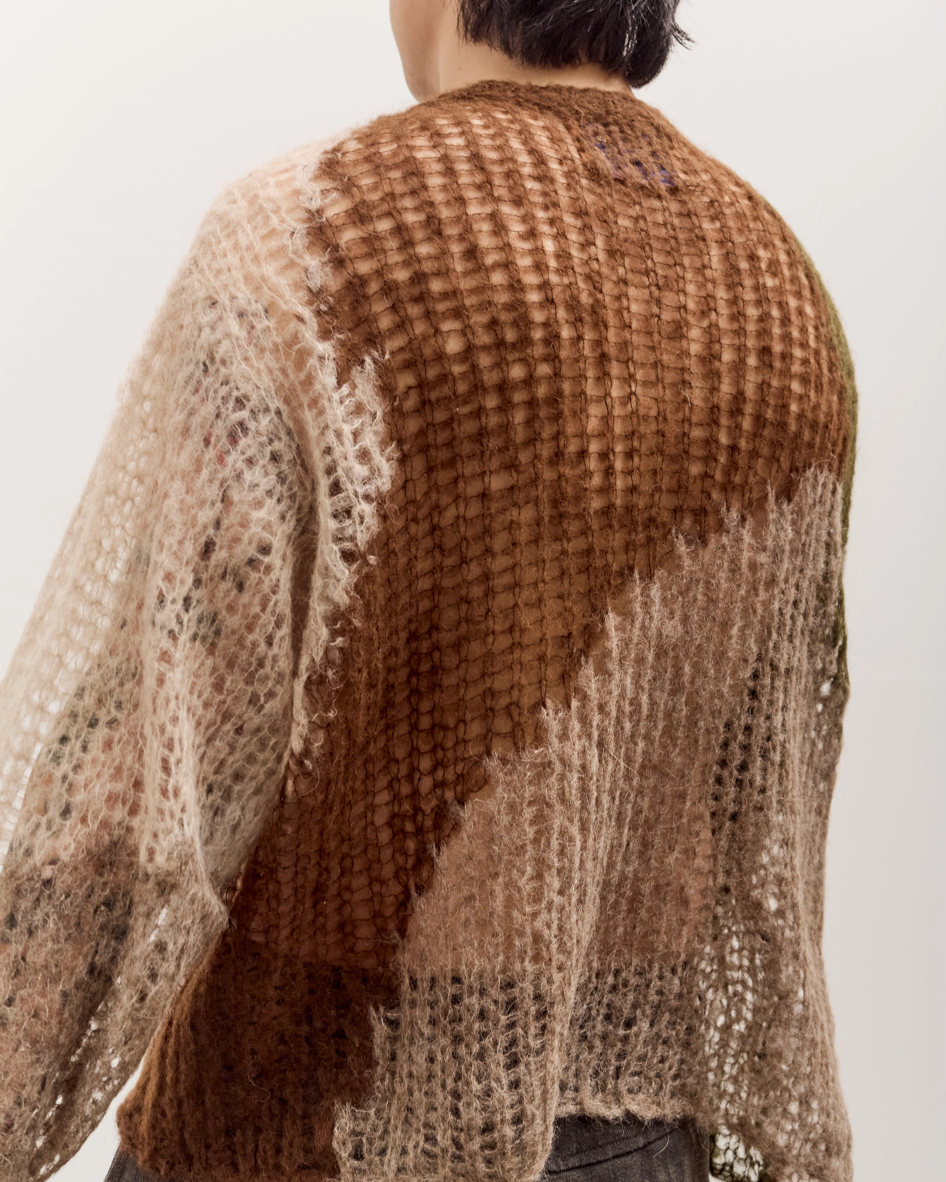 Brain Dead Organic Threadbare Sweater Unisex, Avocado - Image 2