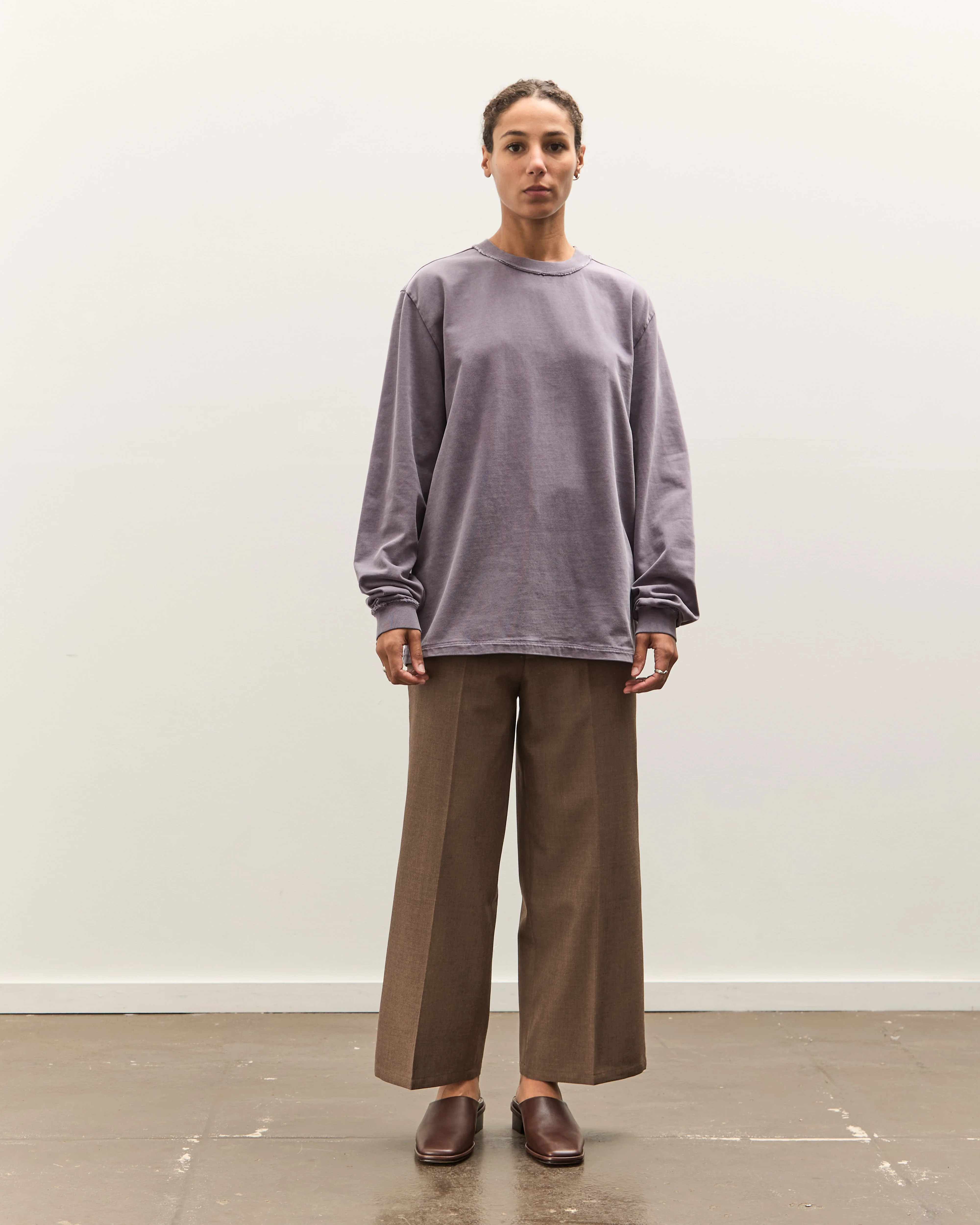 Camiel Fortgens Big Tee LS, Dark Purple - Image 3