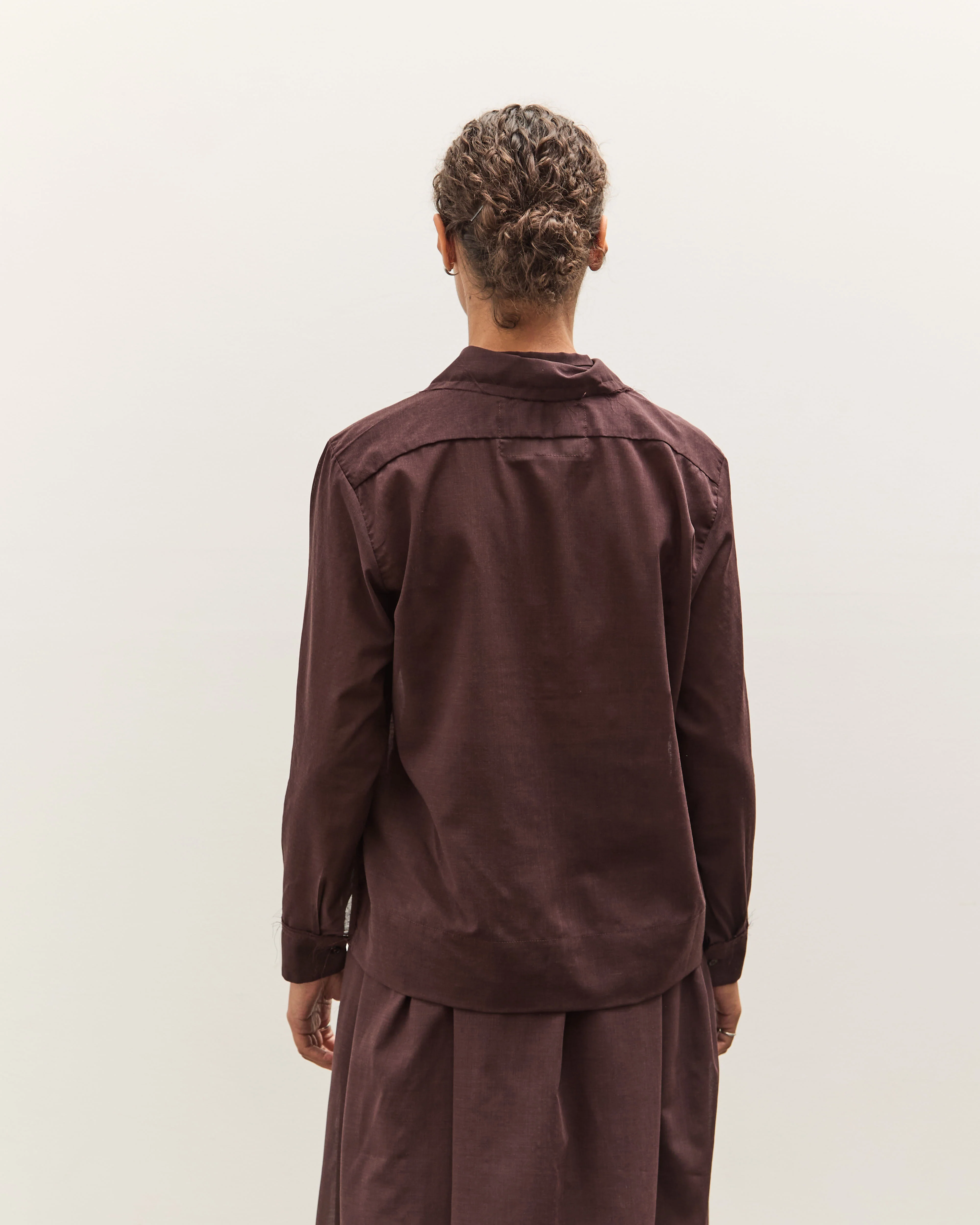 Camiel Fortgens Fast Shirt, Brown Wool Mesh - Image 5