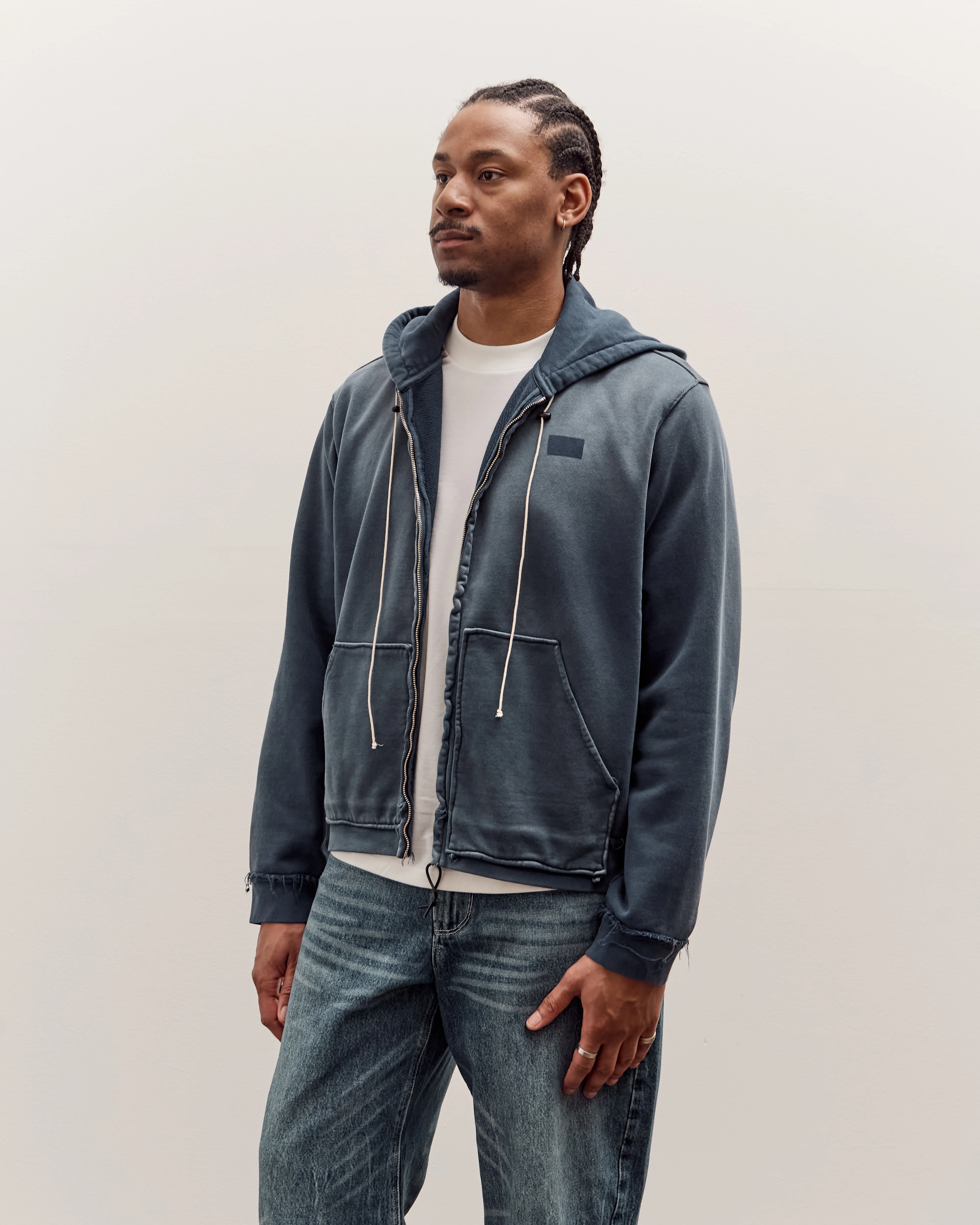 Camiel Fortgens Fitted Zip Hoodie Unisex, Navy Sunfade - Image 4