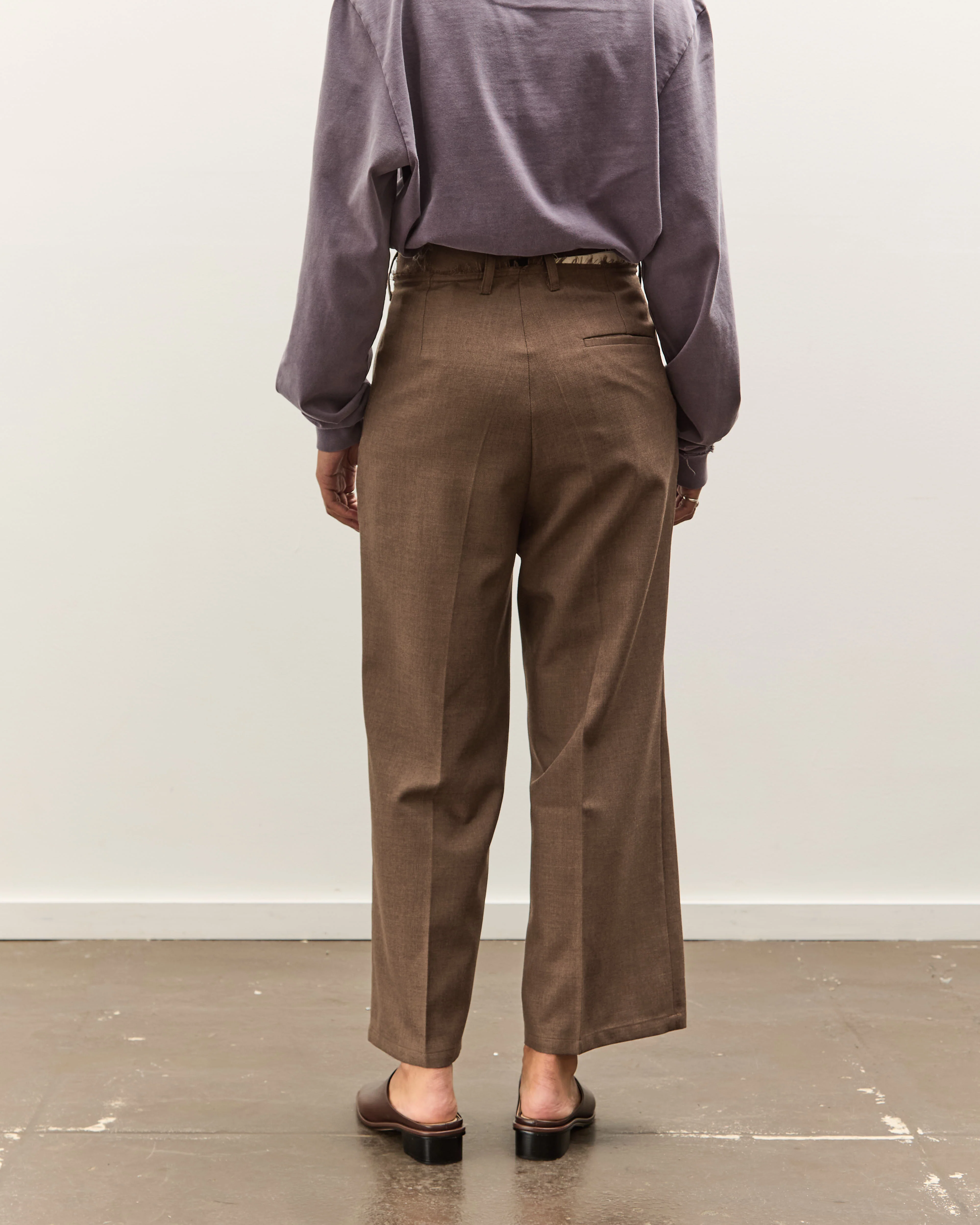 Camiel Fortgens Straight Slacks, Brown - Image 6