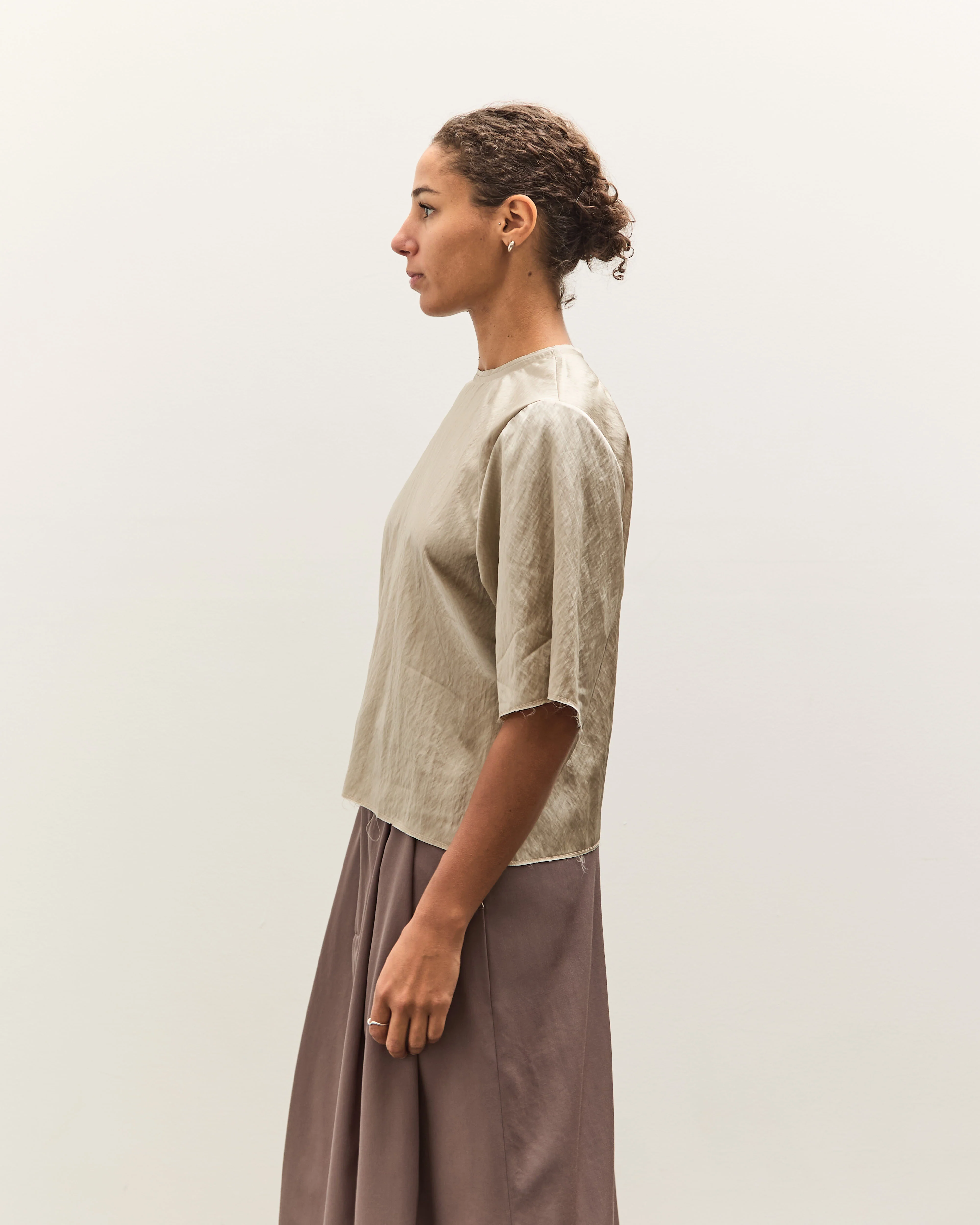 Camiel Fortgens Tailored Tee Top, Champagne - Image 5