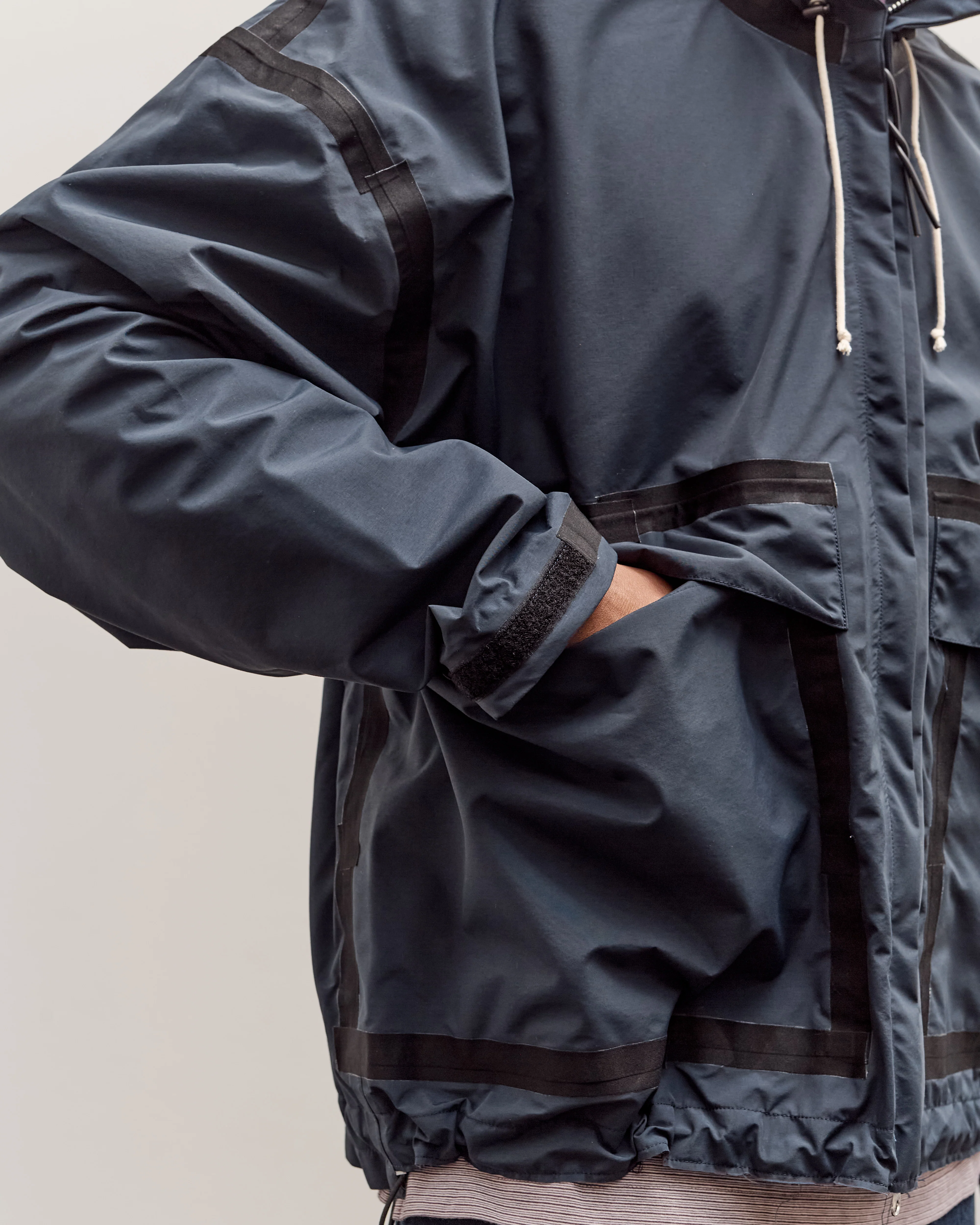 Camiel Fortgens Taped Outdoor Jacket Unisex, Navy - Image 10