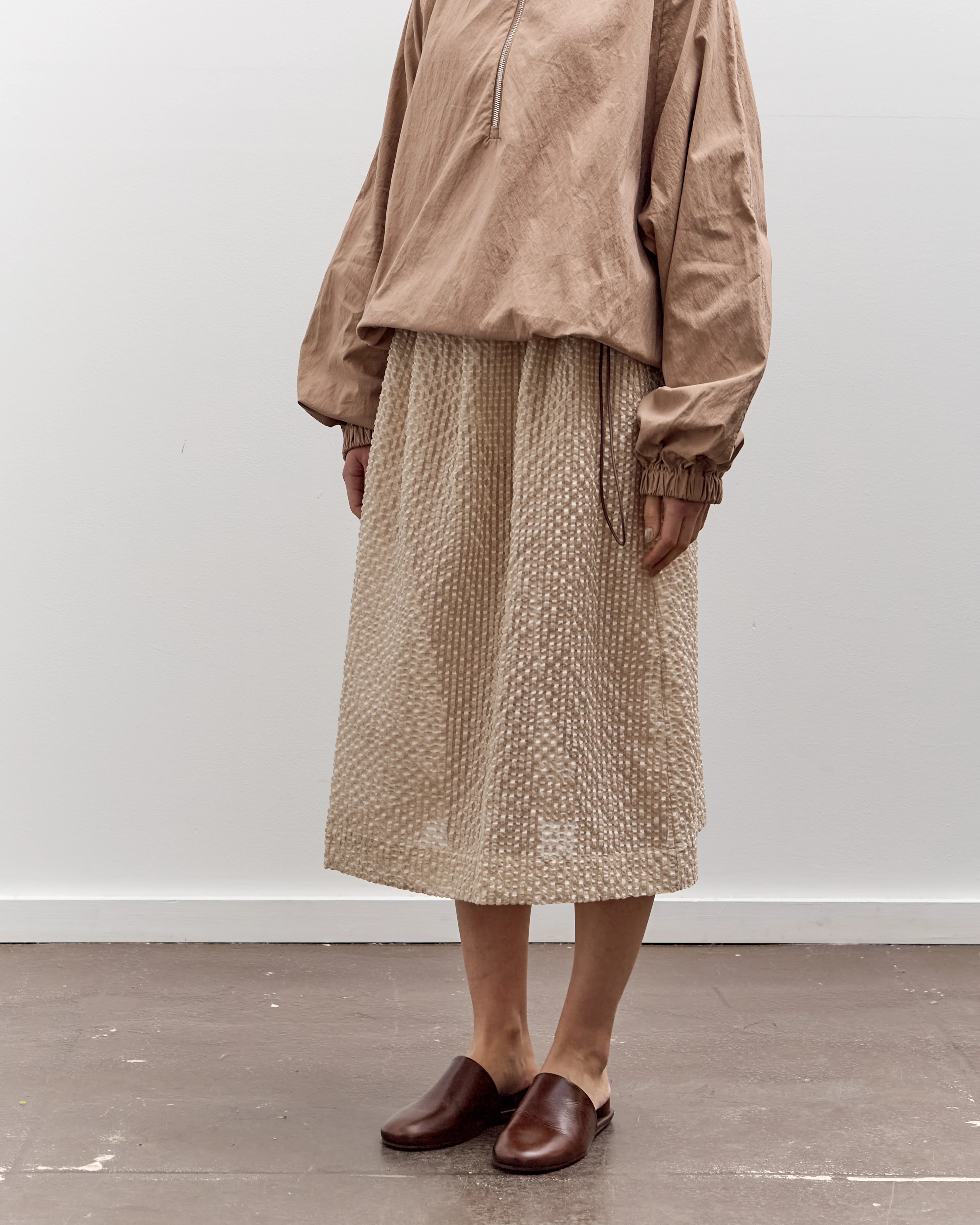 Colbo Elastic Skirt, Textured Gingham - Image 3