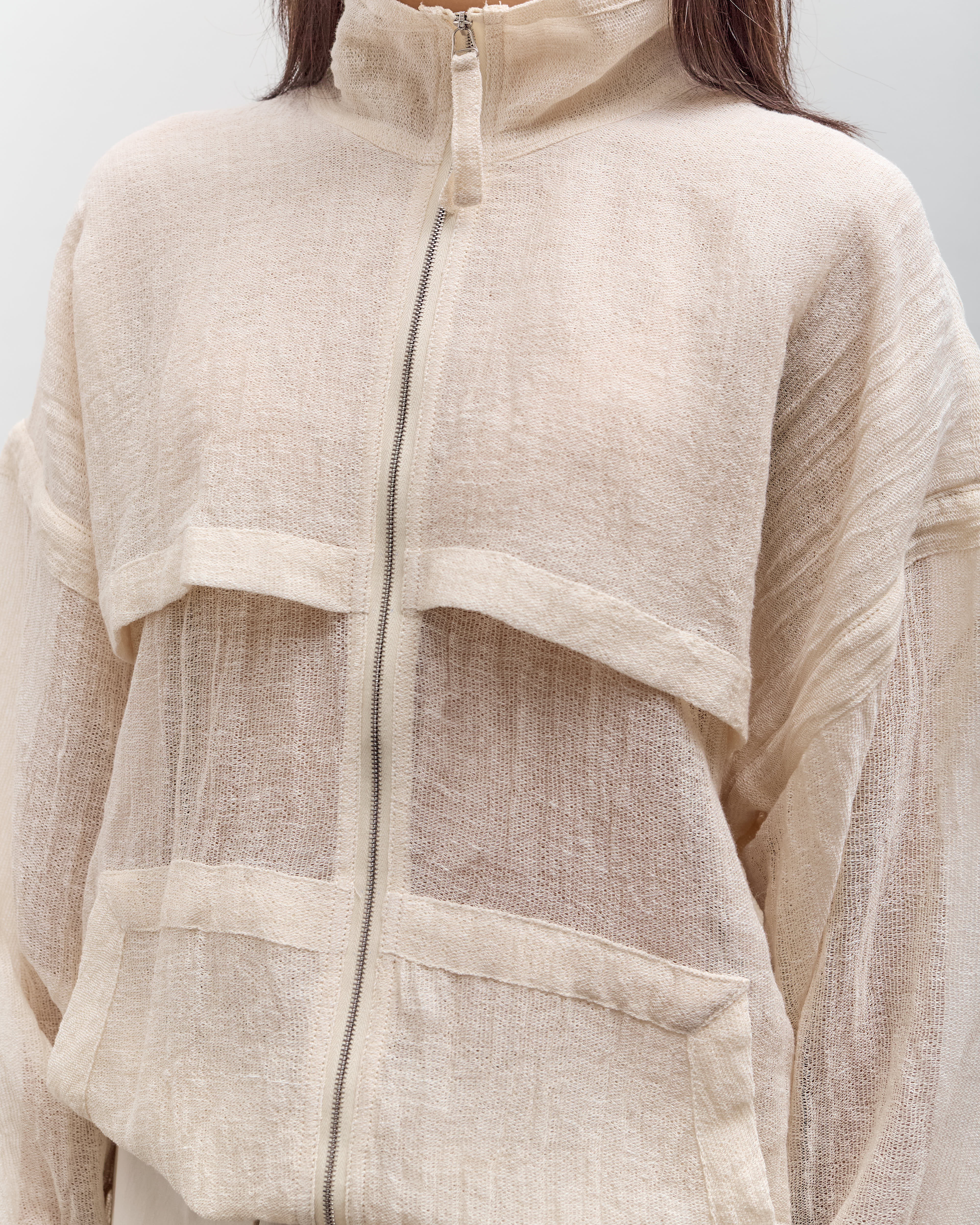 Colbo Mesh Jacket, Natural - Image 8