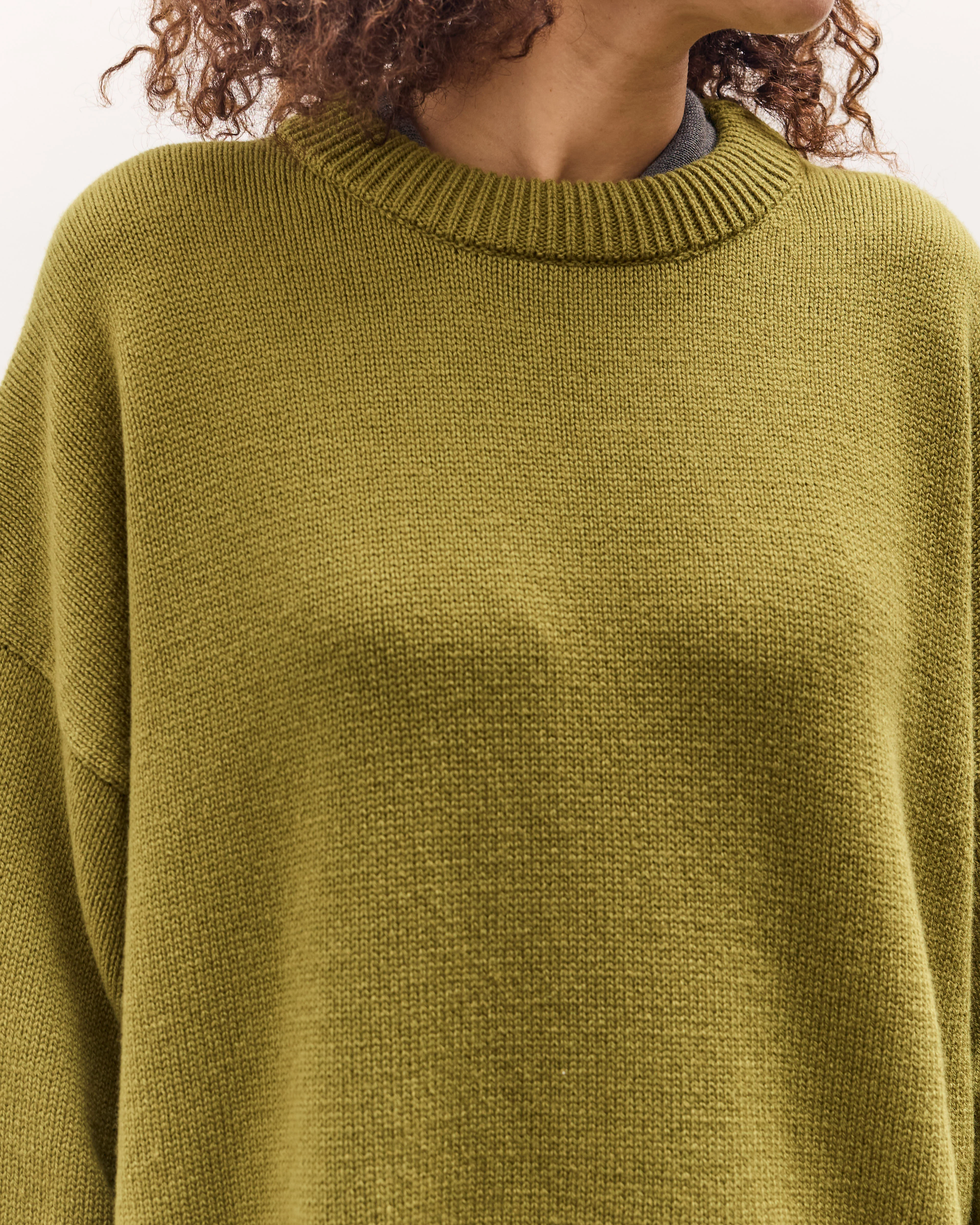 Cordera Merino Wool Oversized Sweater , Woodbine - Image 7
