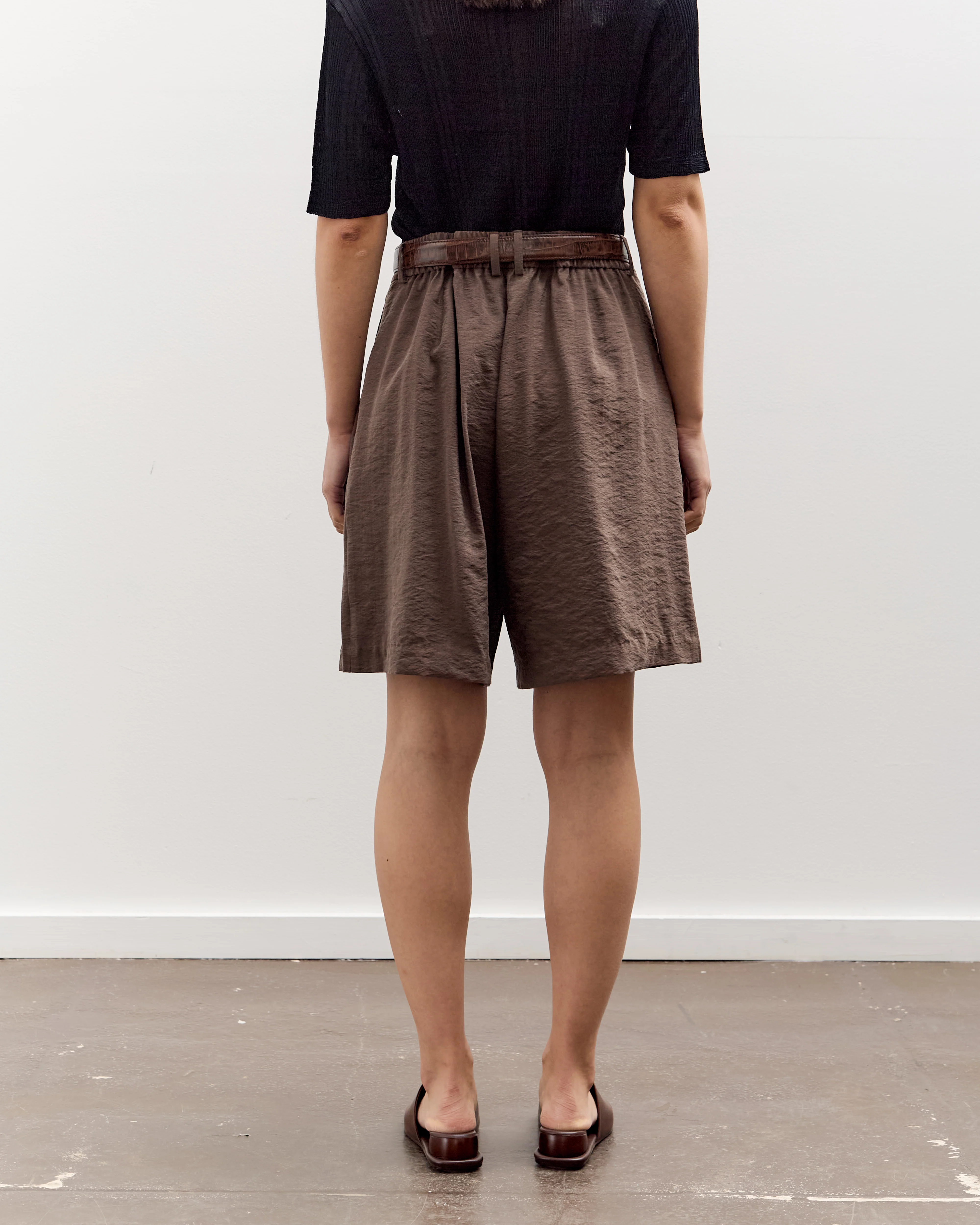 Cordera Silk Bermuda, Taupe - Image 6