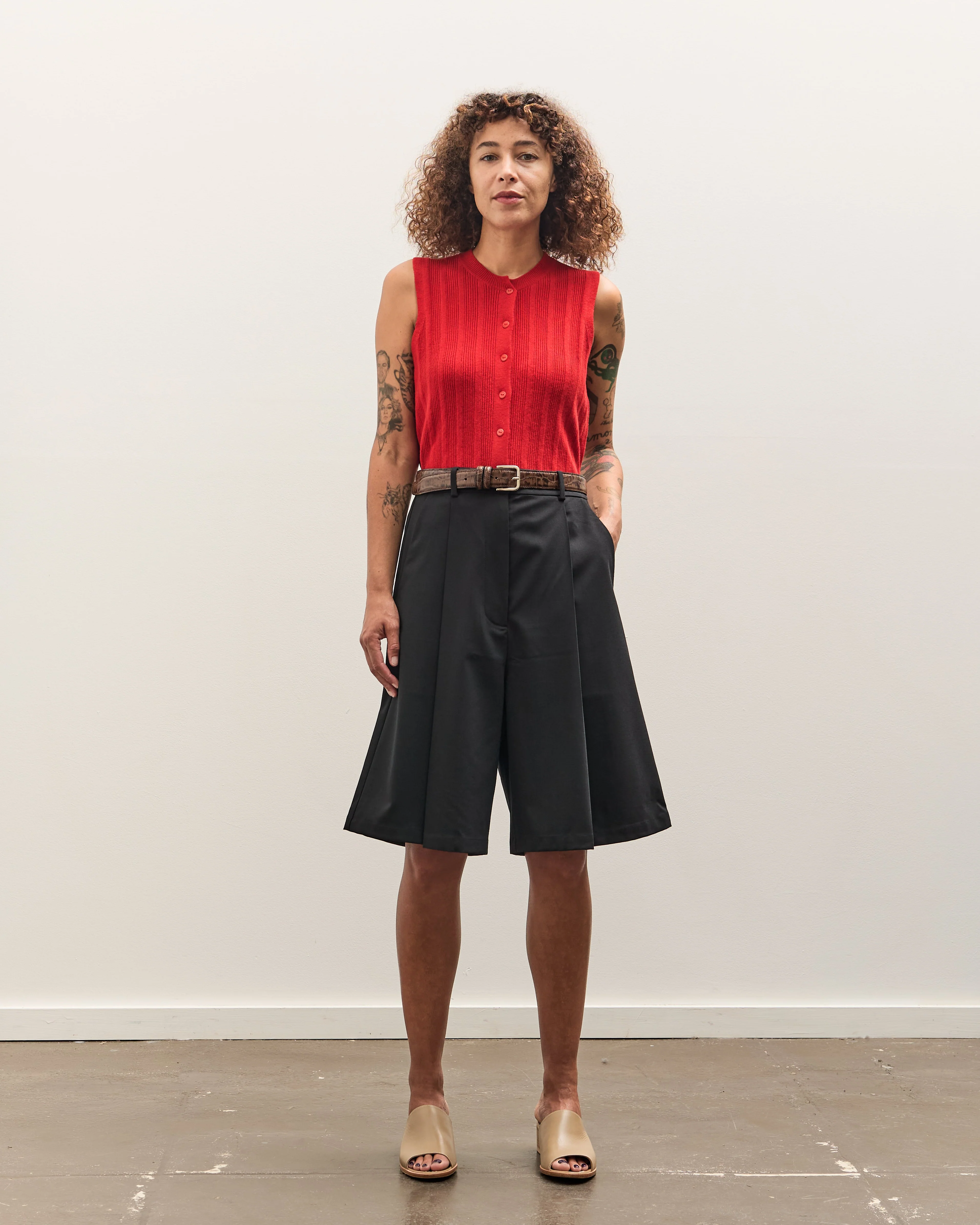 Cordera Tailoring Bermuda Short, Black - Image 3