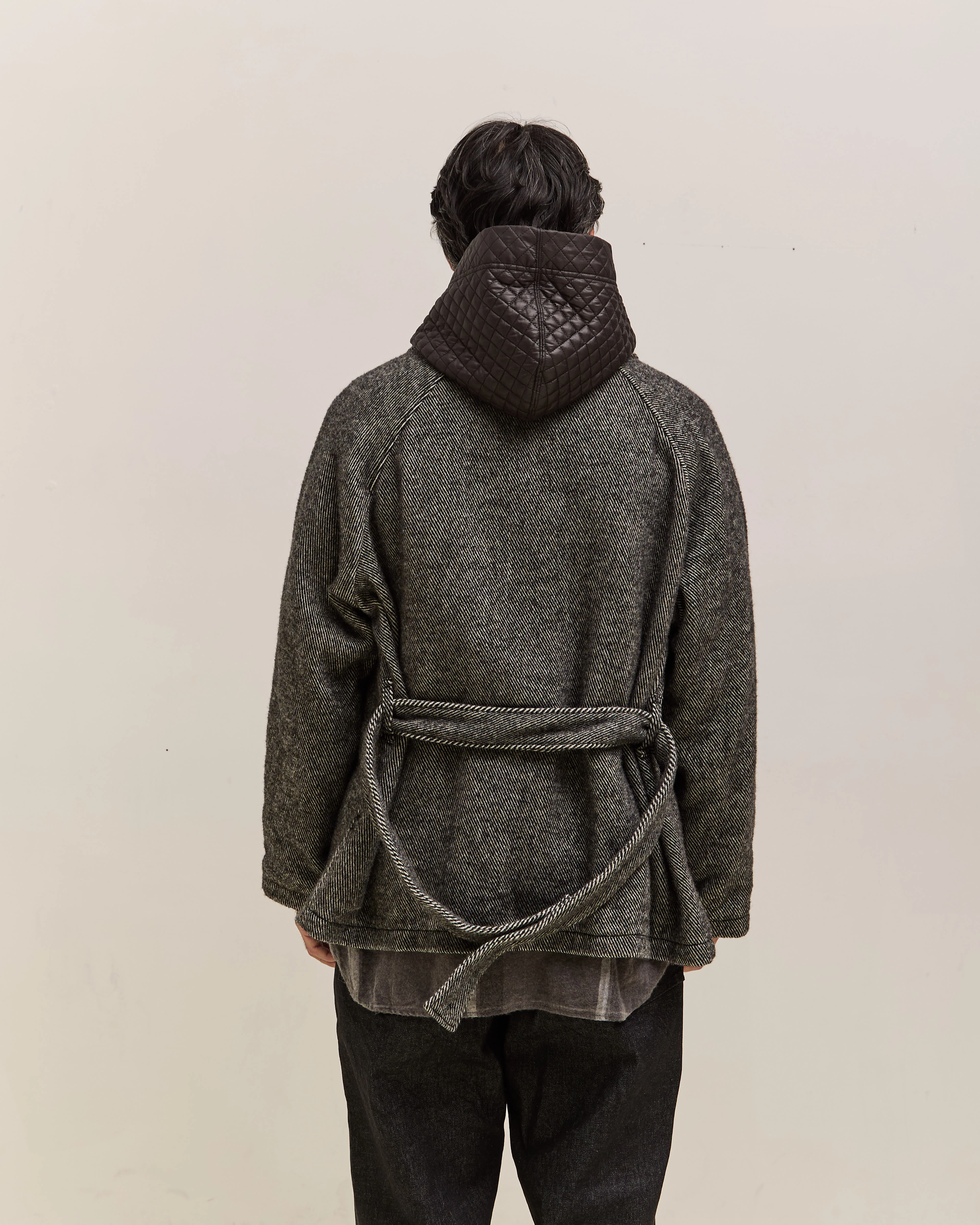 Engineered Garments Smoking Jacket, Black - Image 6
