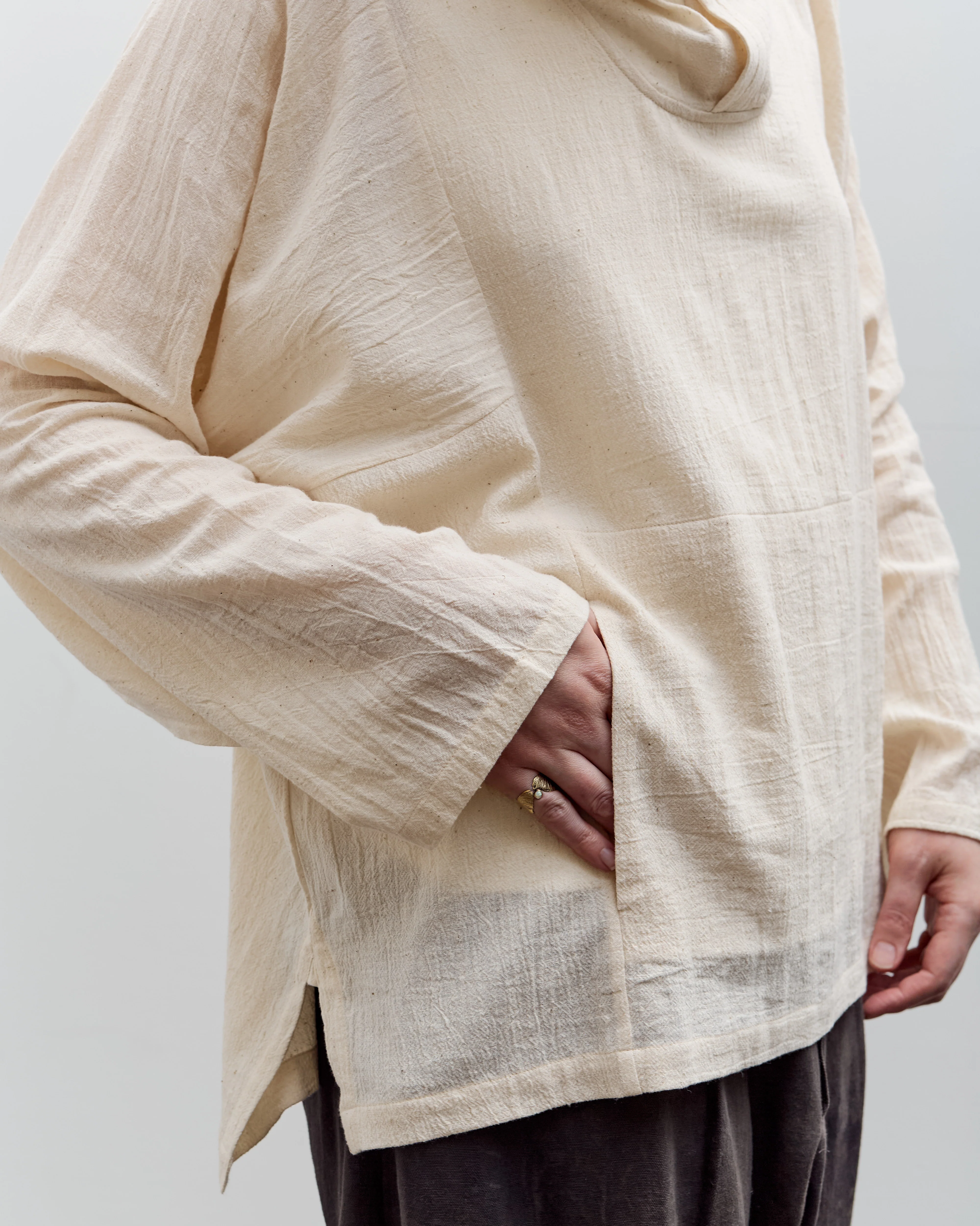 Gathering Fisherman Hoodie, Cream - Image 7