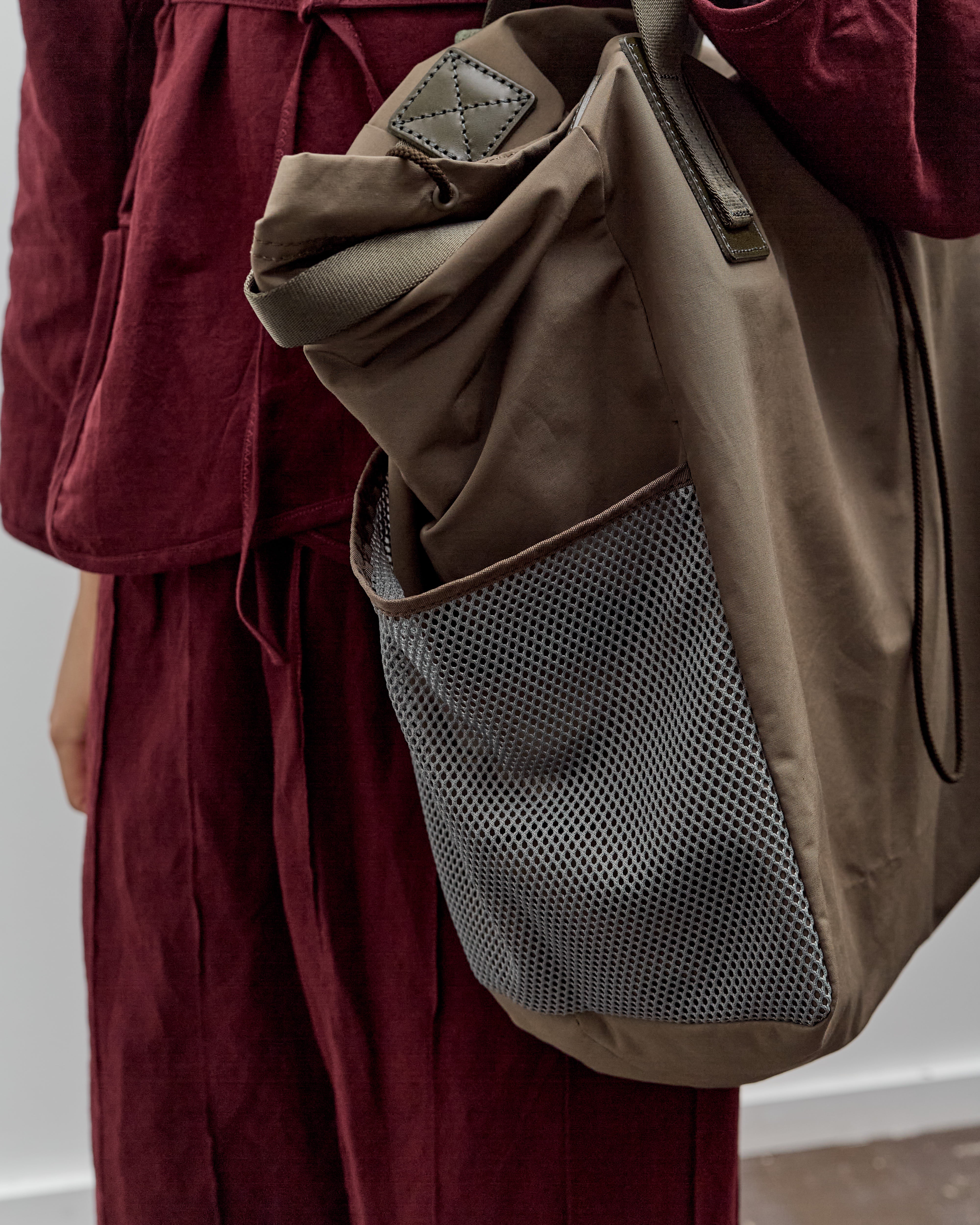 Hender Scheme Functional Tote Bag, Khaki Olive - Image 8