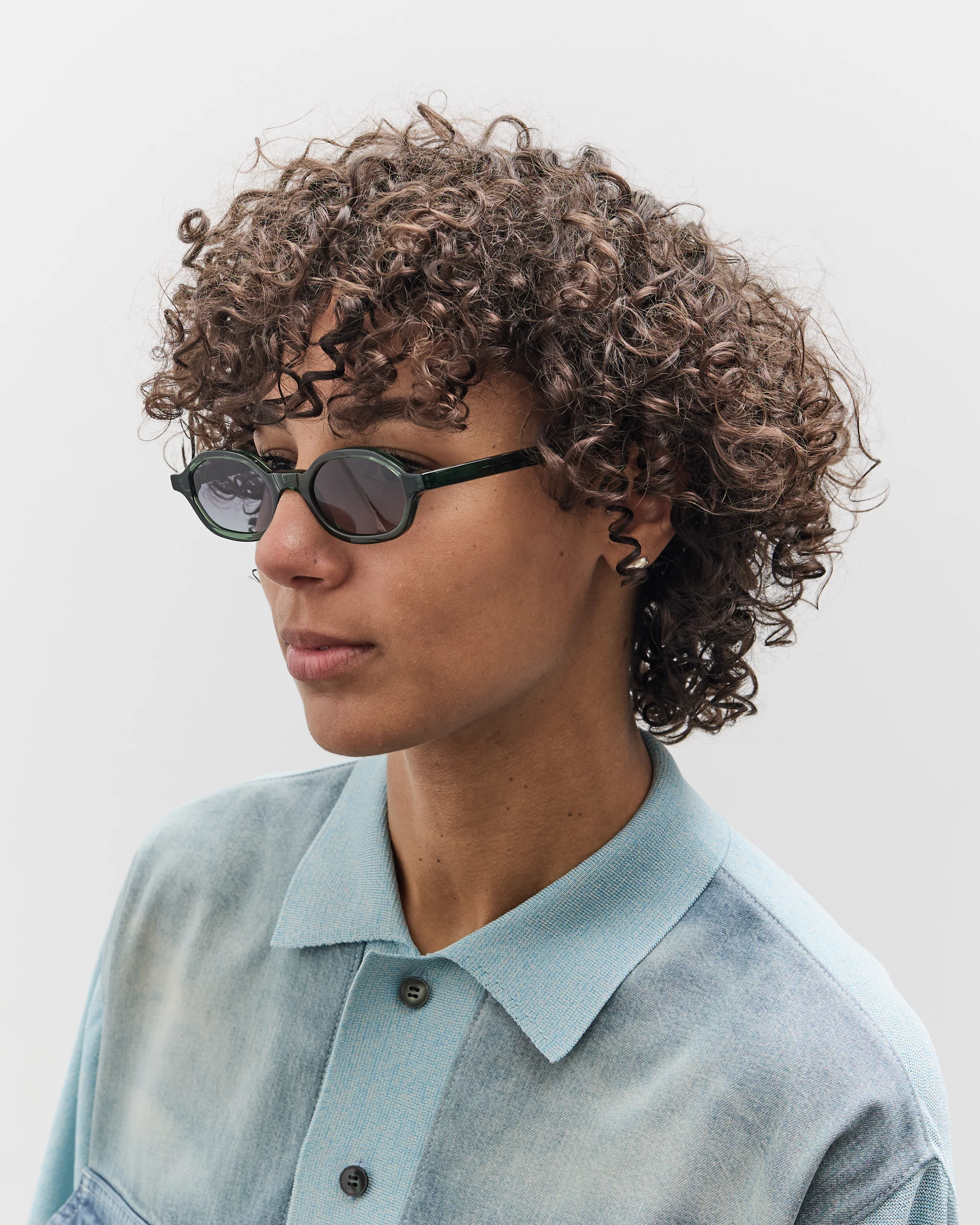 Illesteva Munich Sunglasses, Pine/Grey - Image 2