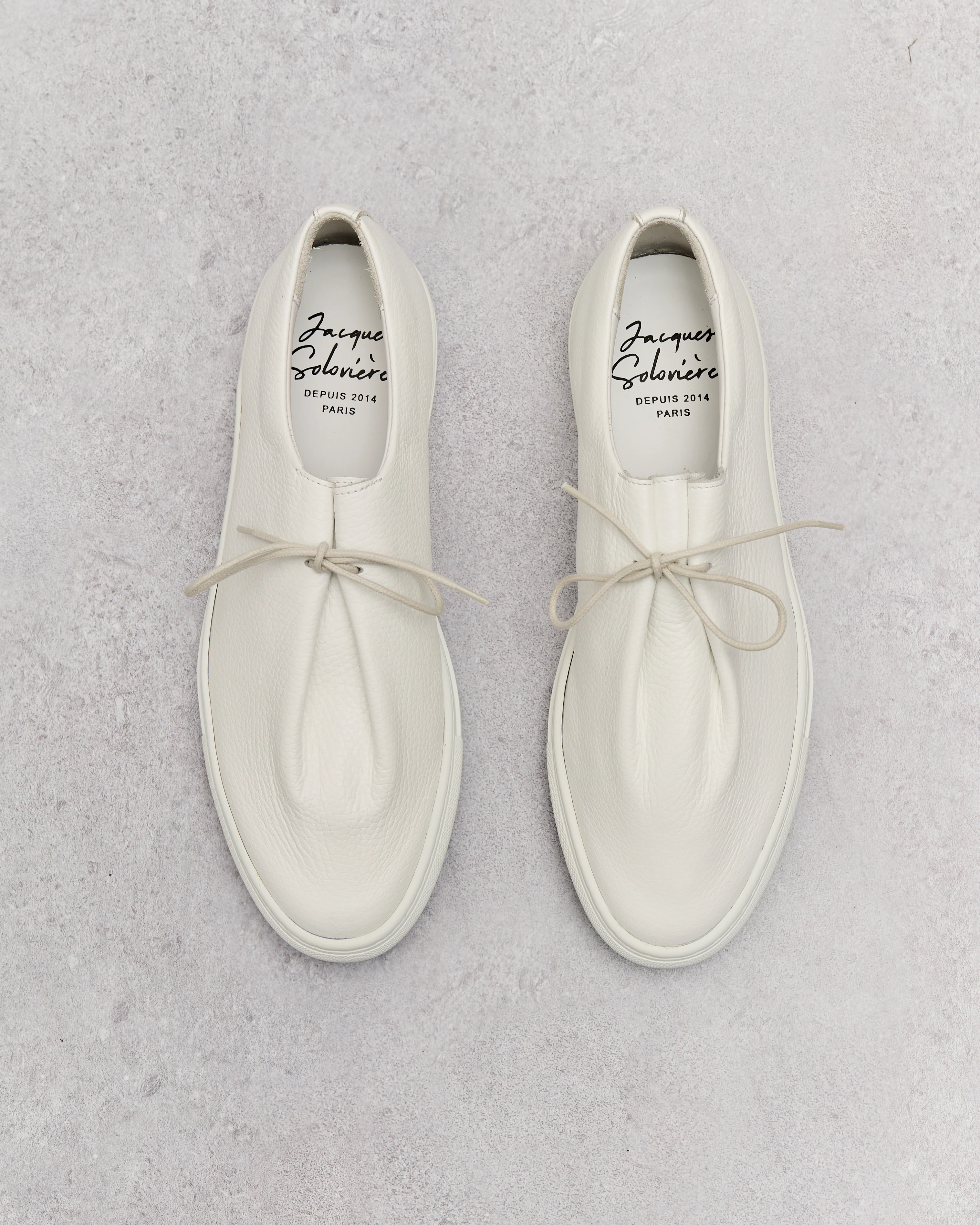 Jacques Soloviere Jim Shoes, Grained White - Image 6