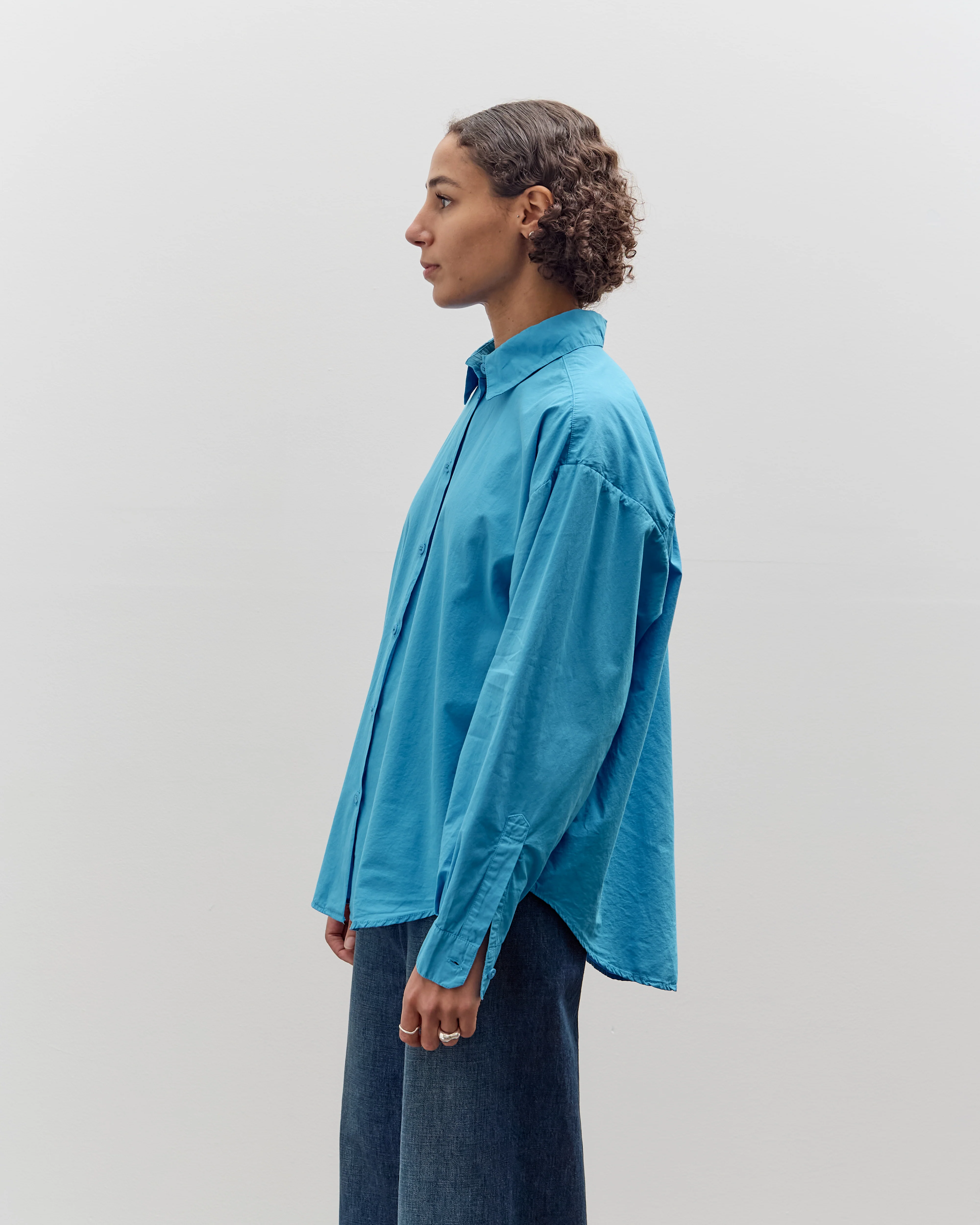 Jesse Kamm Alberta Shirt, Pool Blue - Image 5