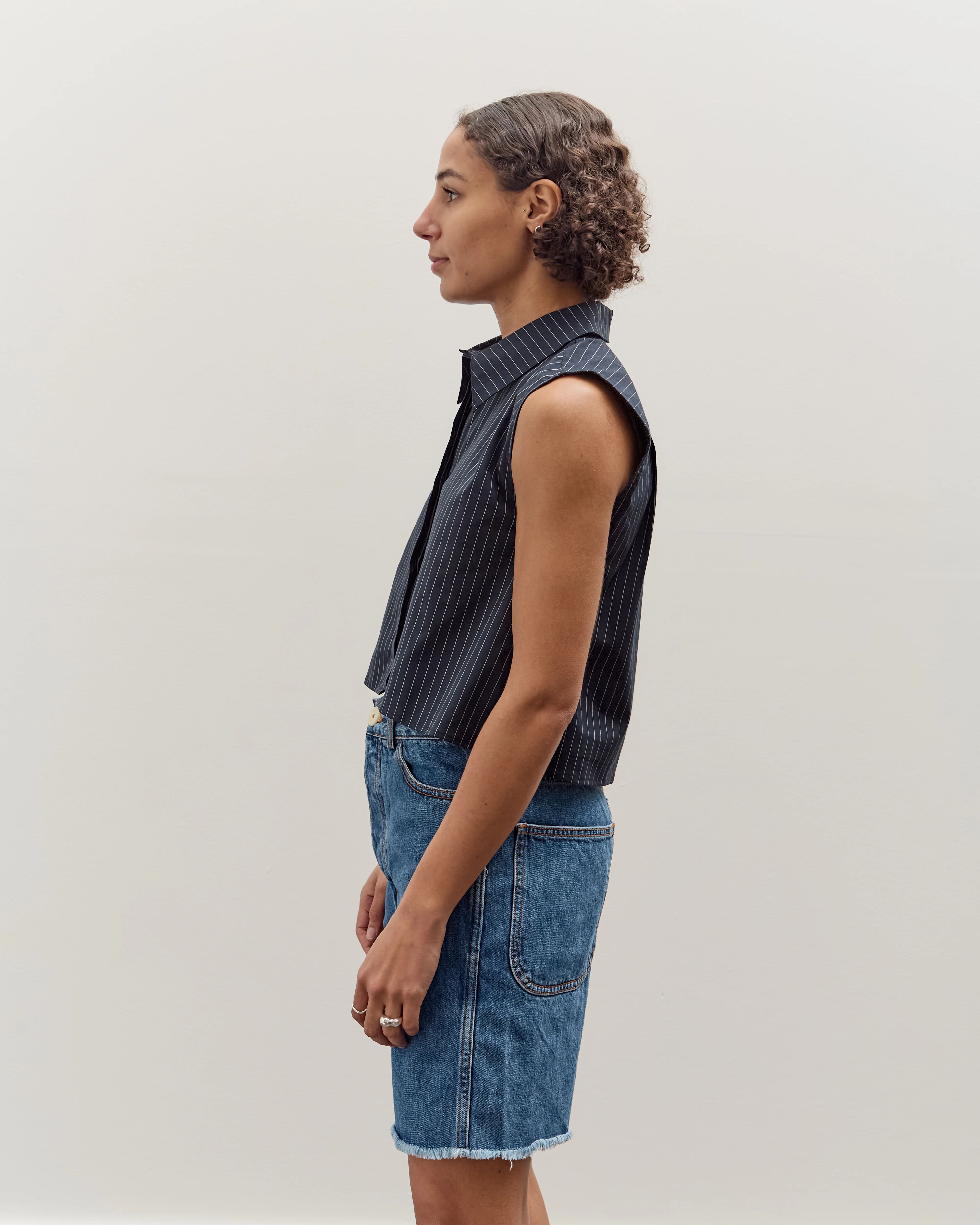 Jesse Kamm Ellis Top, Black Stripe - Image 5