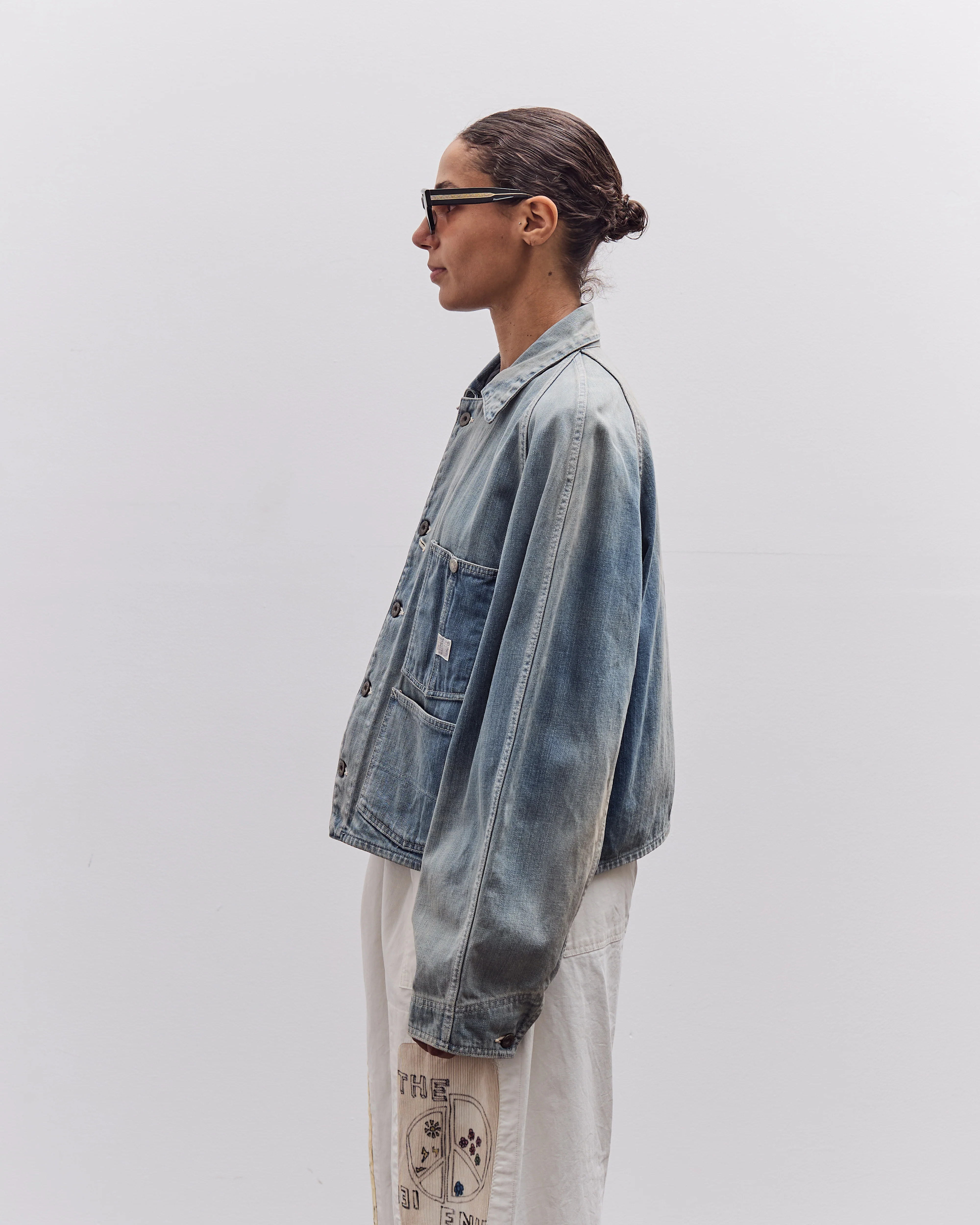 Kapital 12oz Denim Cropped WINDAY CHOR JKT, PRO - Image 4