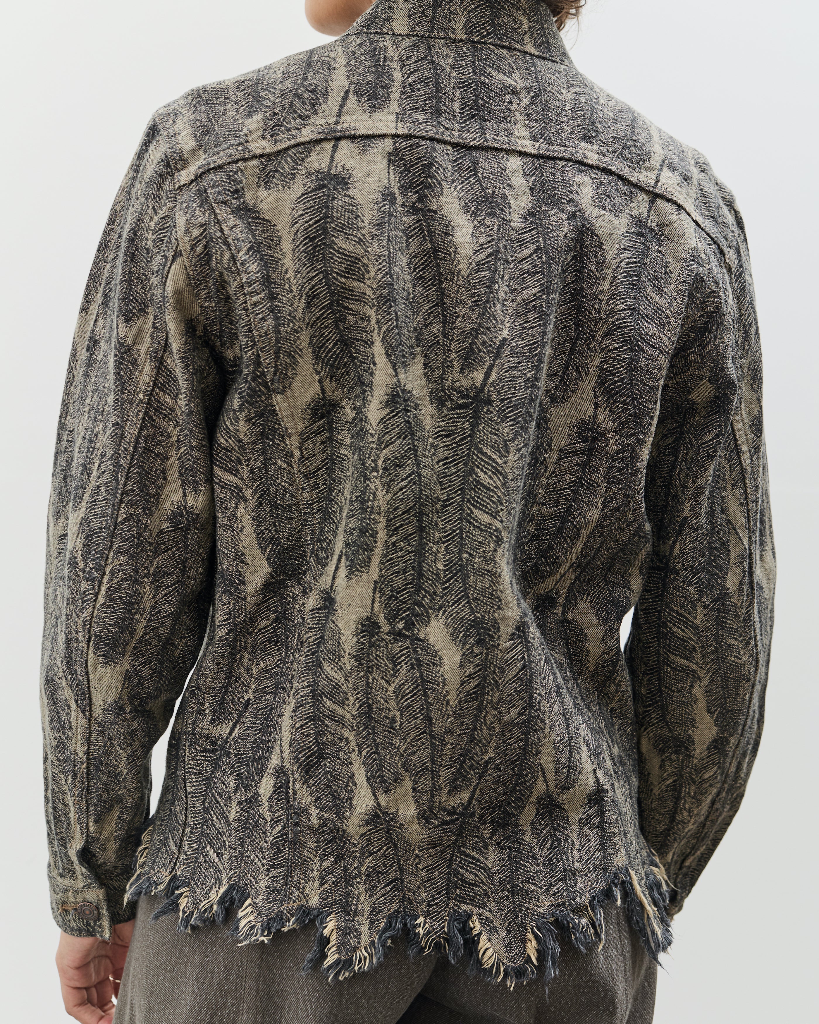 Kapital 12oz MAGPIE Denim 3rd JKT, BLKxBE - Image 2