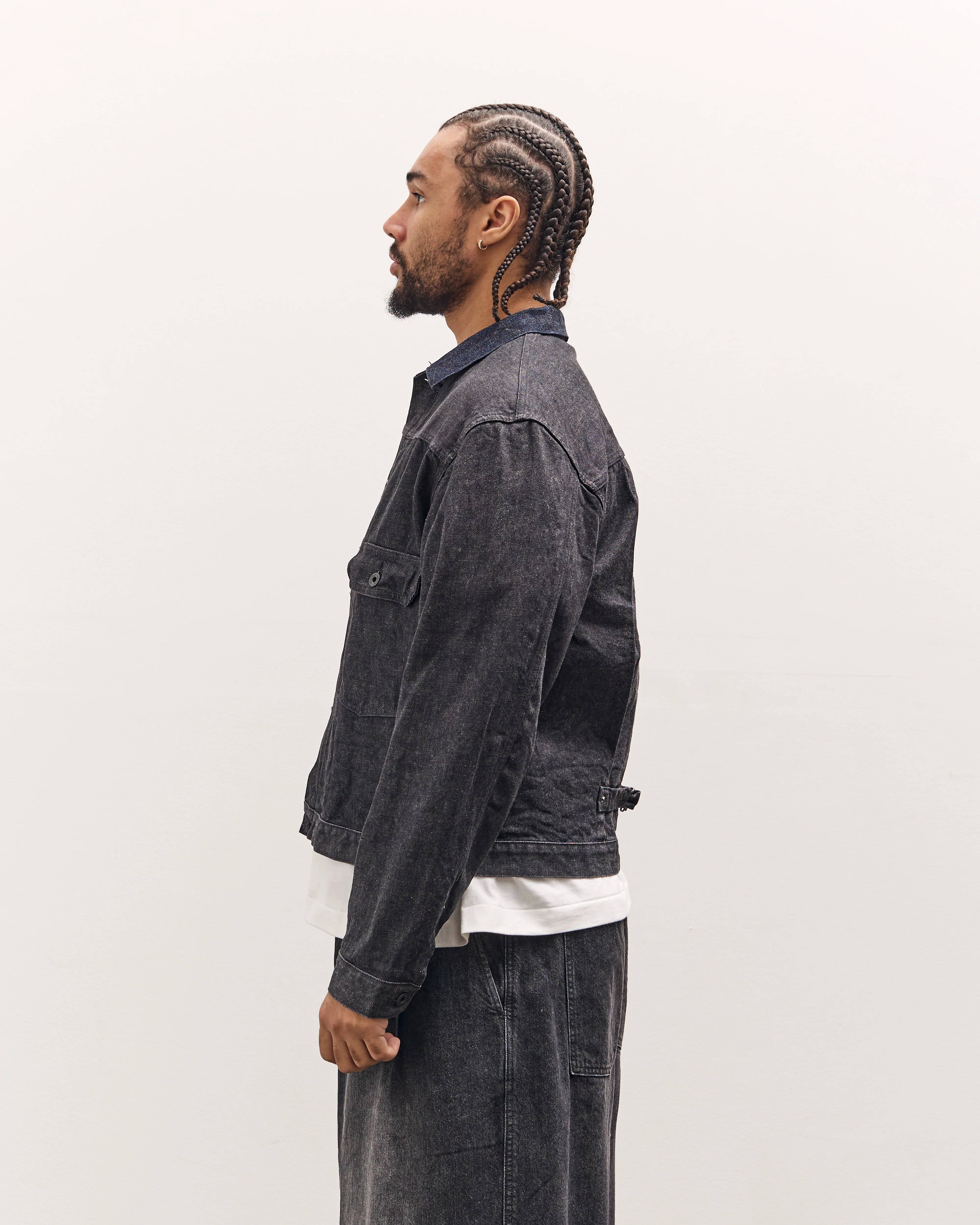 Kapital 14Oz Black Denim 1St Jacket, Black - Image 5