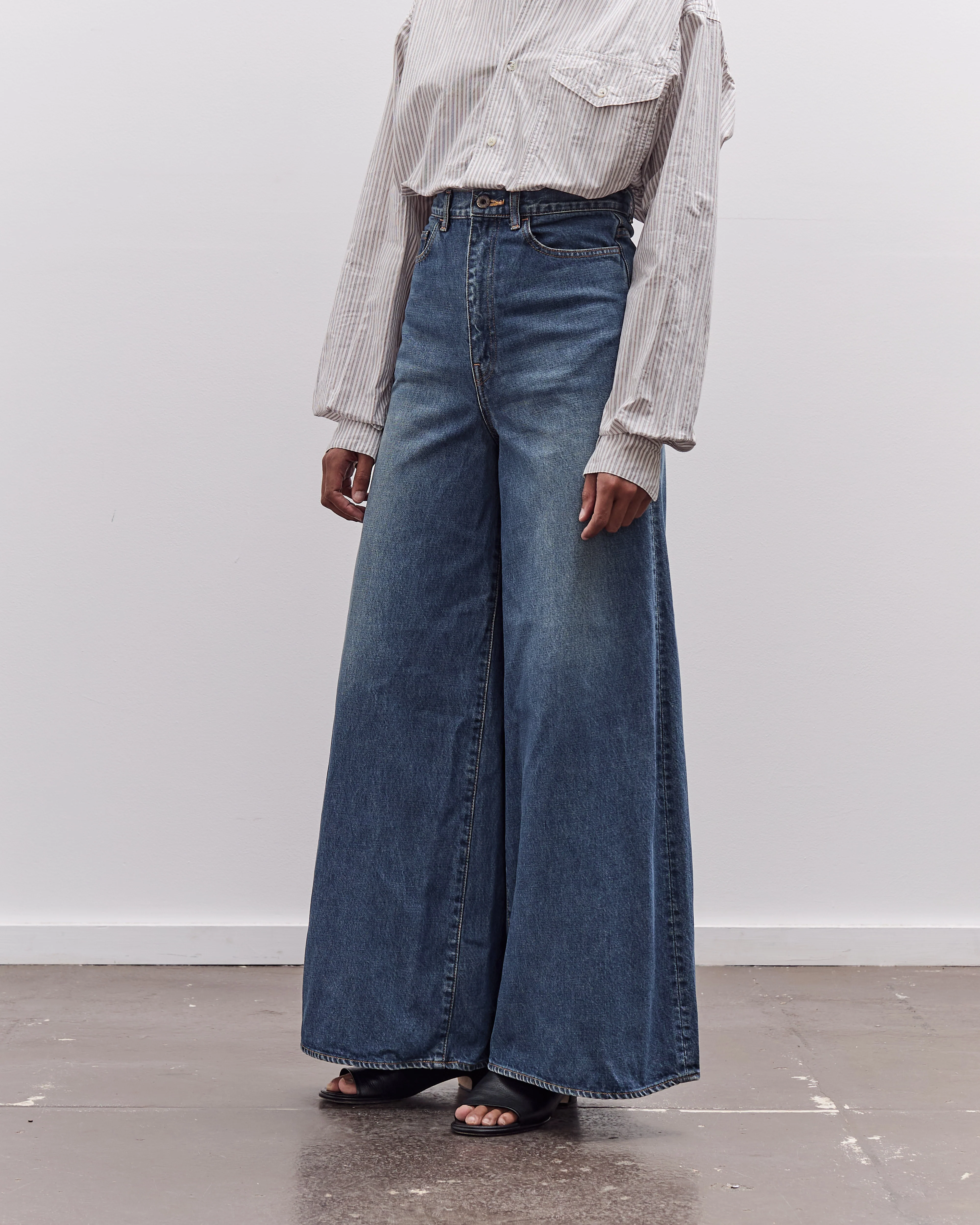 Kapital 14Oz Denim 5P Skittle Baggy Pants, Pro - Image 3
