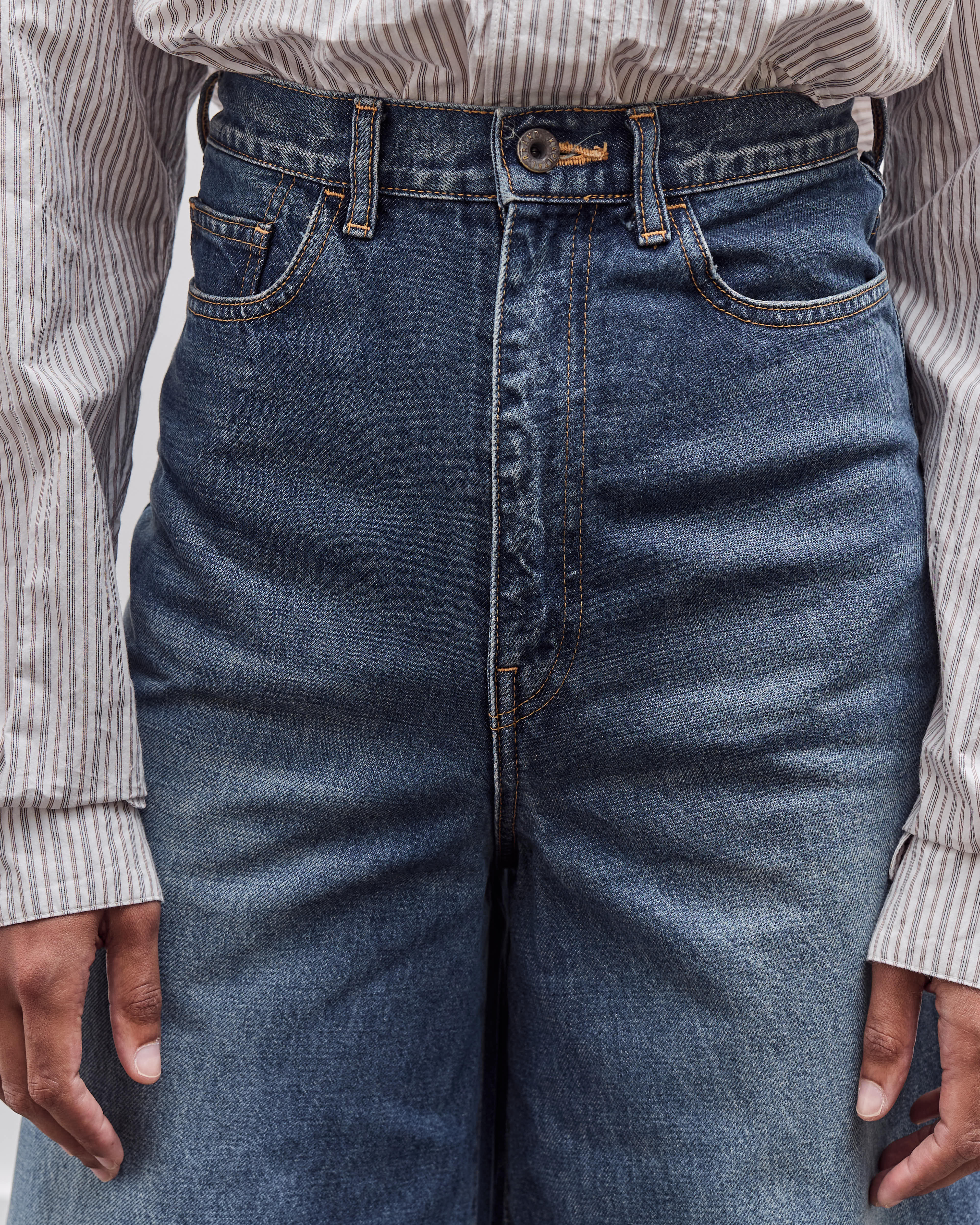 Kapital 14Oz Denim 5P Skittle Baggy Pants, Pro - Image 8