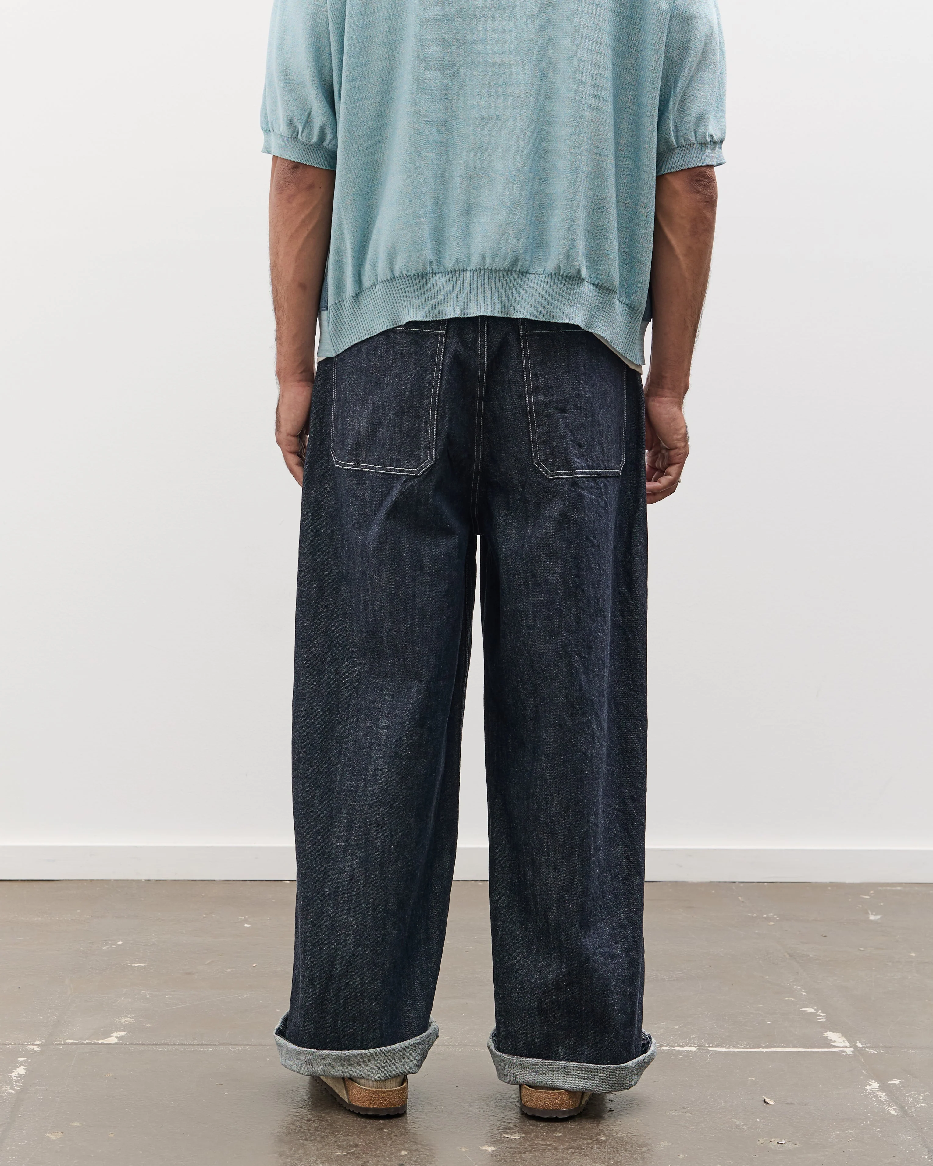 Kapital 14oz Denim FATIGUE Baggy Pants, IDG - Image 9