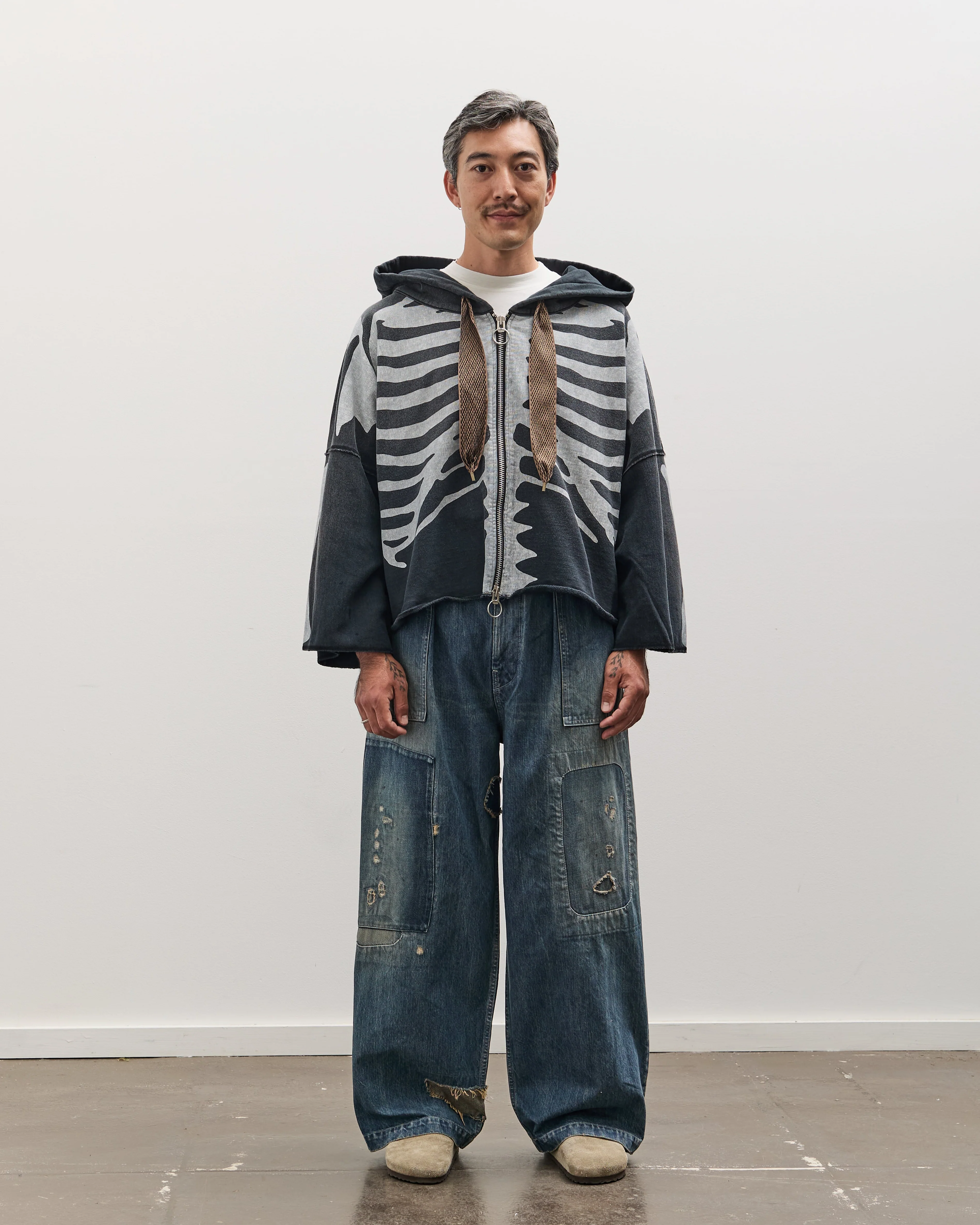Kapital 14oz Denim FATIGUE Baggy Pants (RUSHFIELD Remake), PRO - Image 3