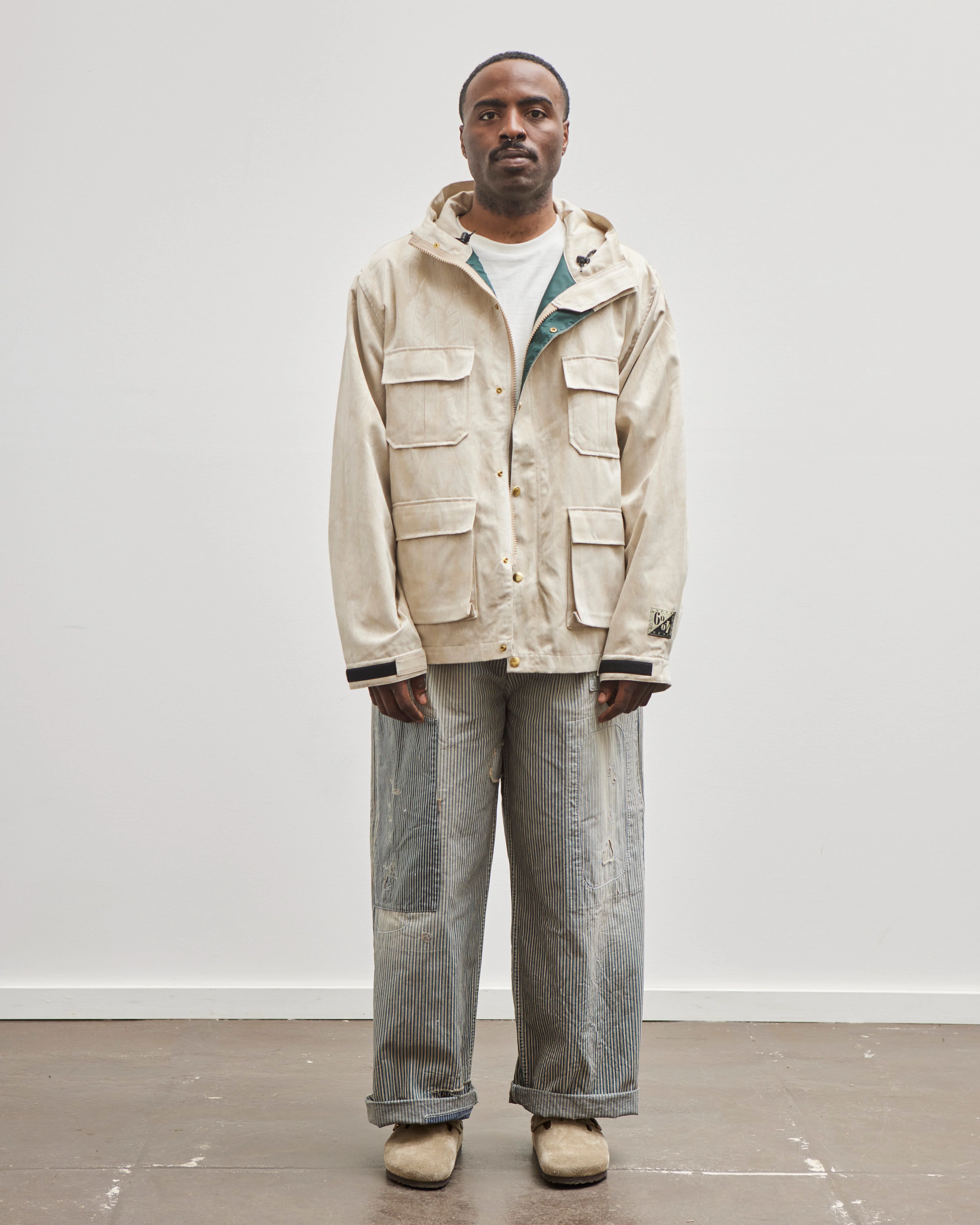 Kapital Unisex 60/40 Cloth MAGPIE Mountain Parka, Ecru - Image 3