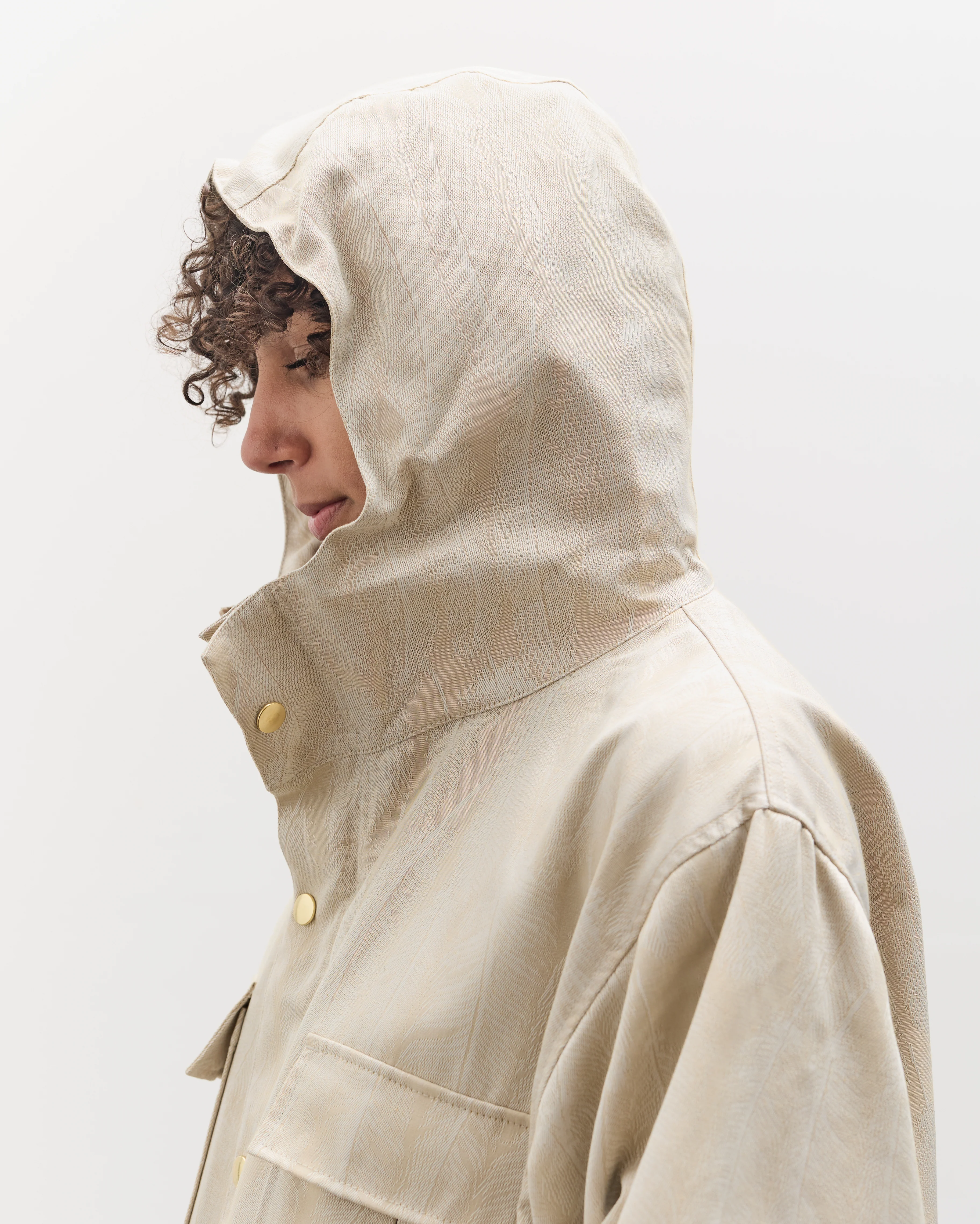 Kapital 60/40 Cloth MAGPIE Mountain Parka, Ecru - Image 7