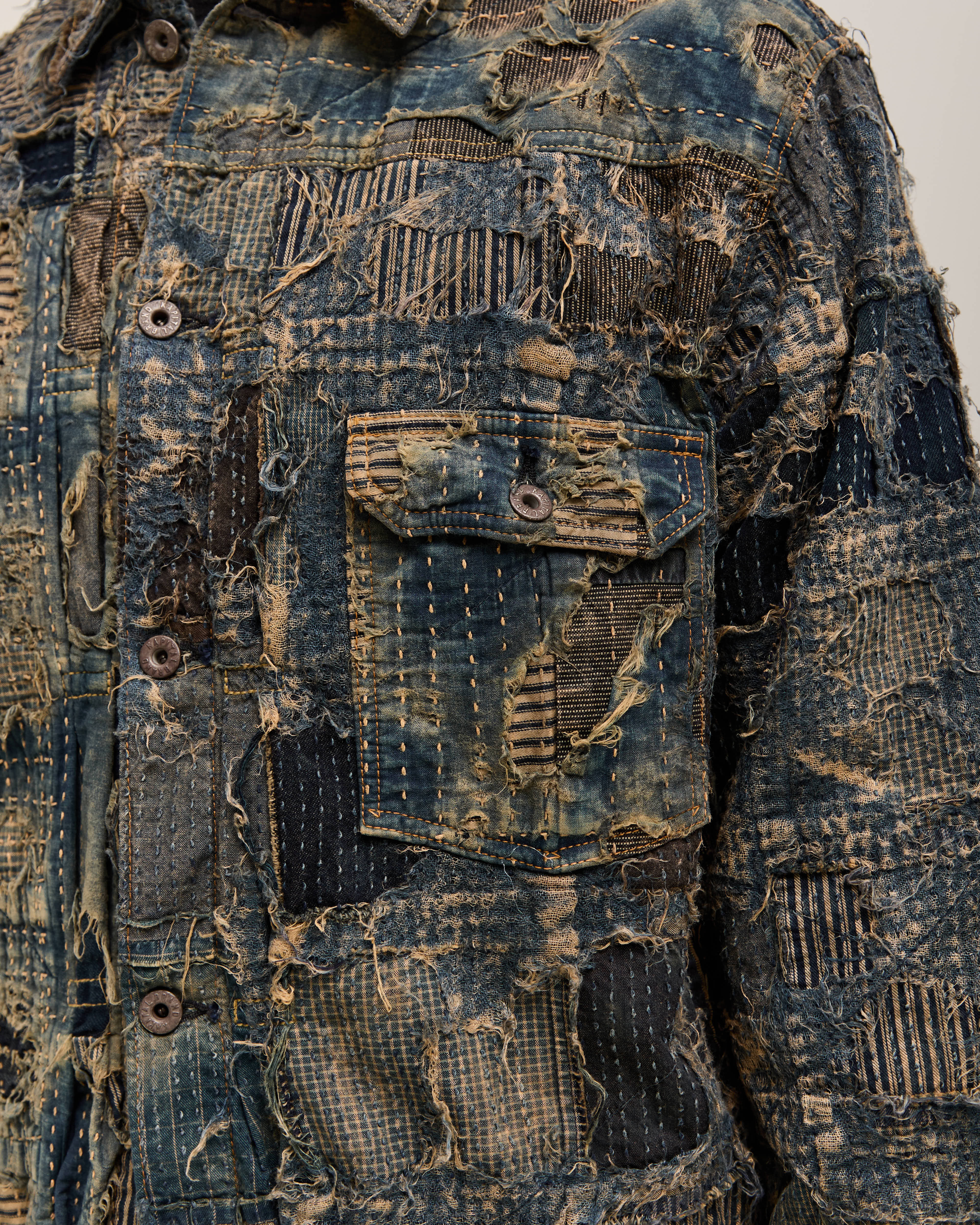 Kapital BORO SPRING 1st JKT Unisex, IDG - Image 7
