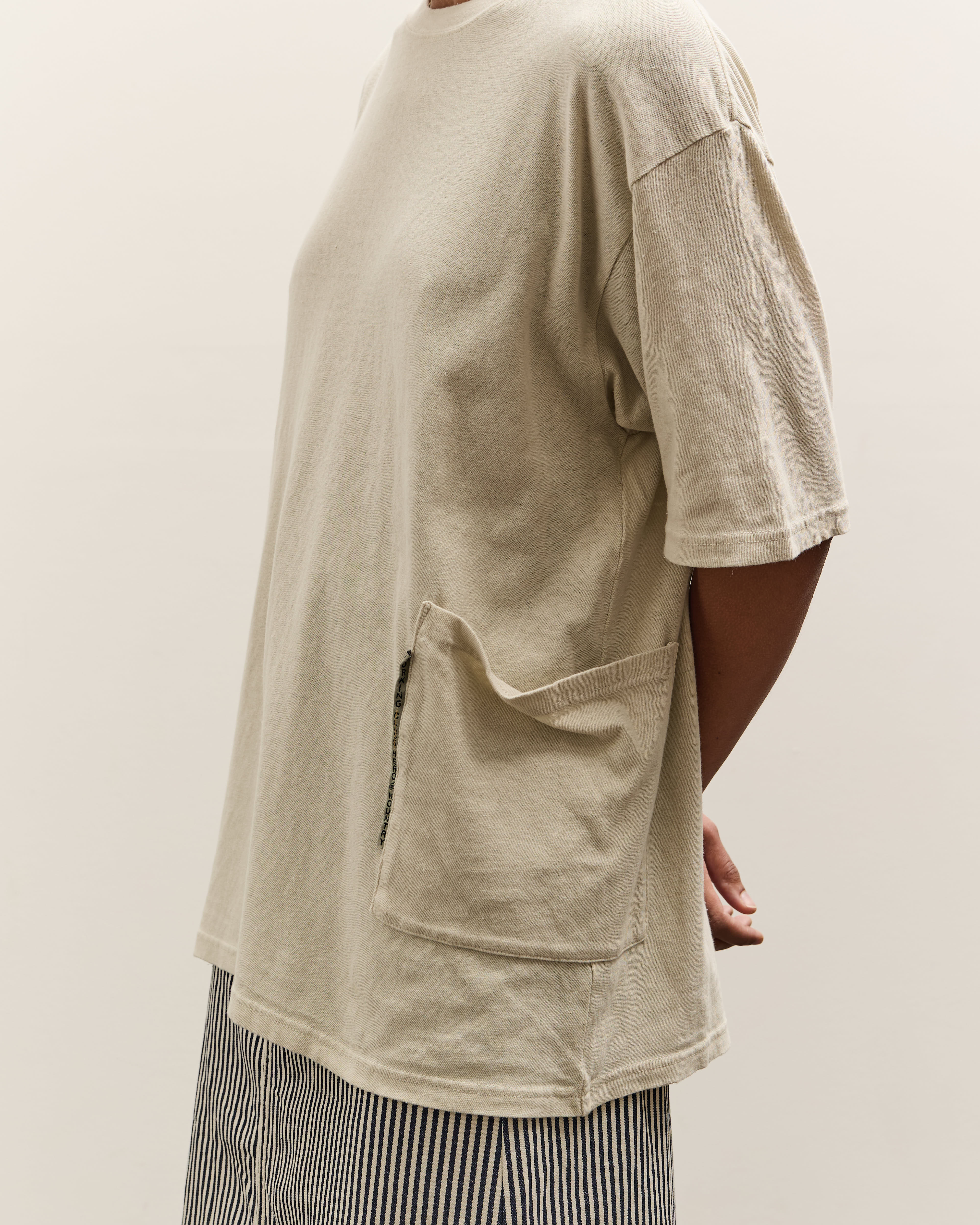 Kapital Gauze Jersey Biscuit Pocket T, Ivory - Image 2