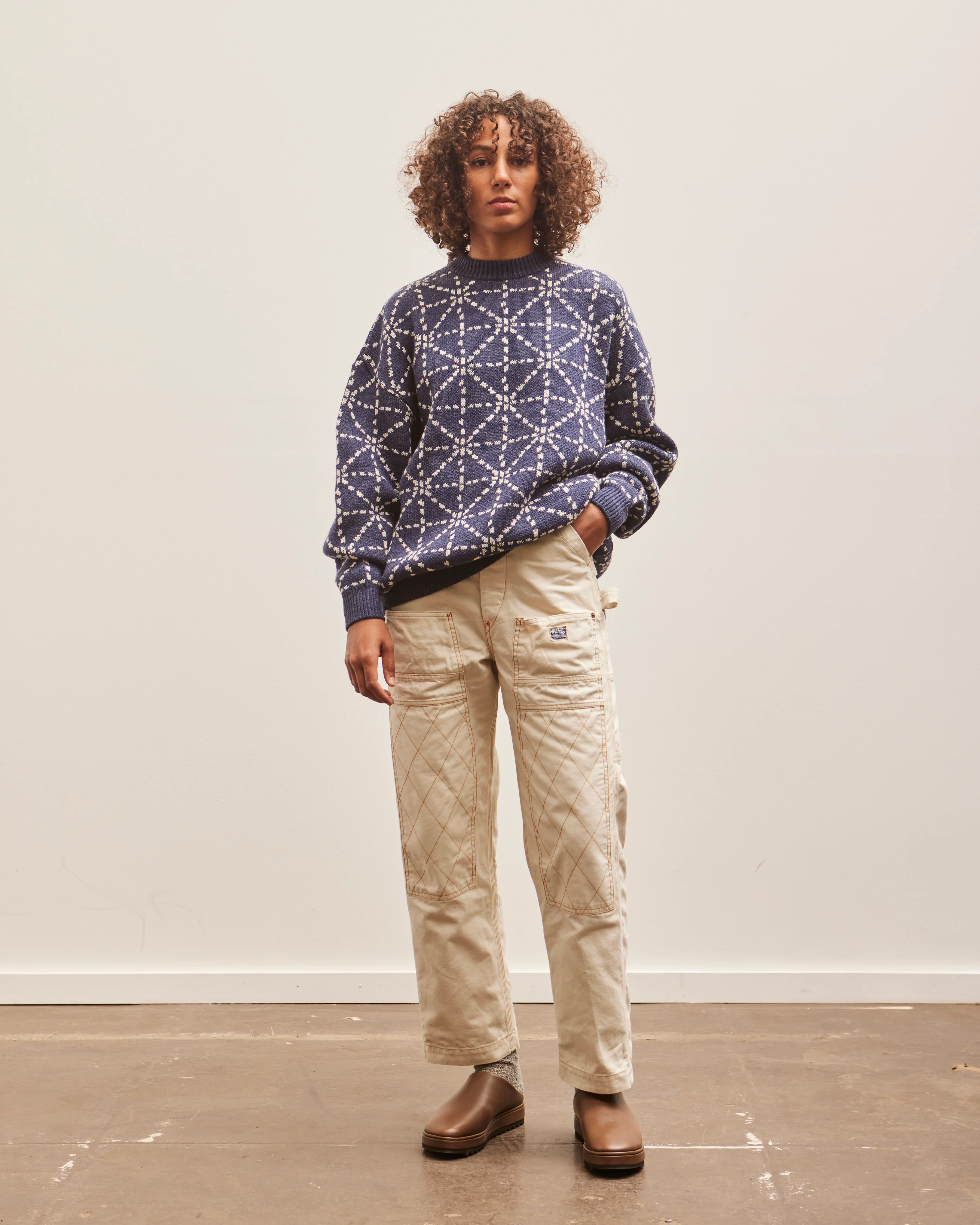 Kapital Light Canvas Lumber Pants, Natural - Image 3