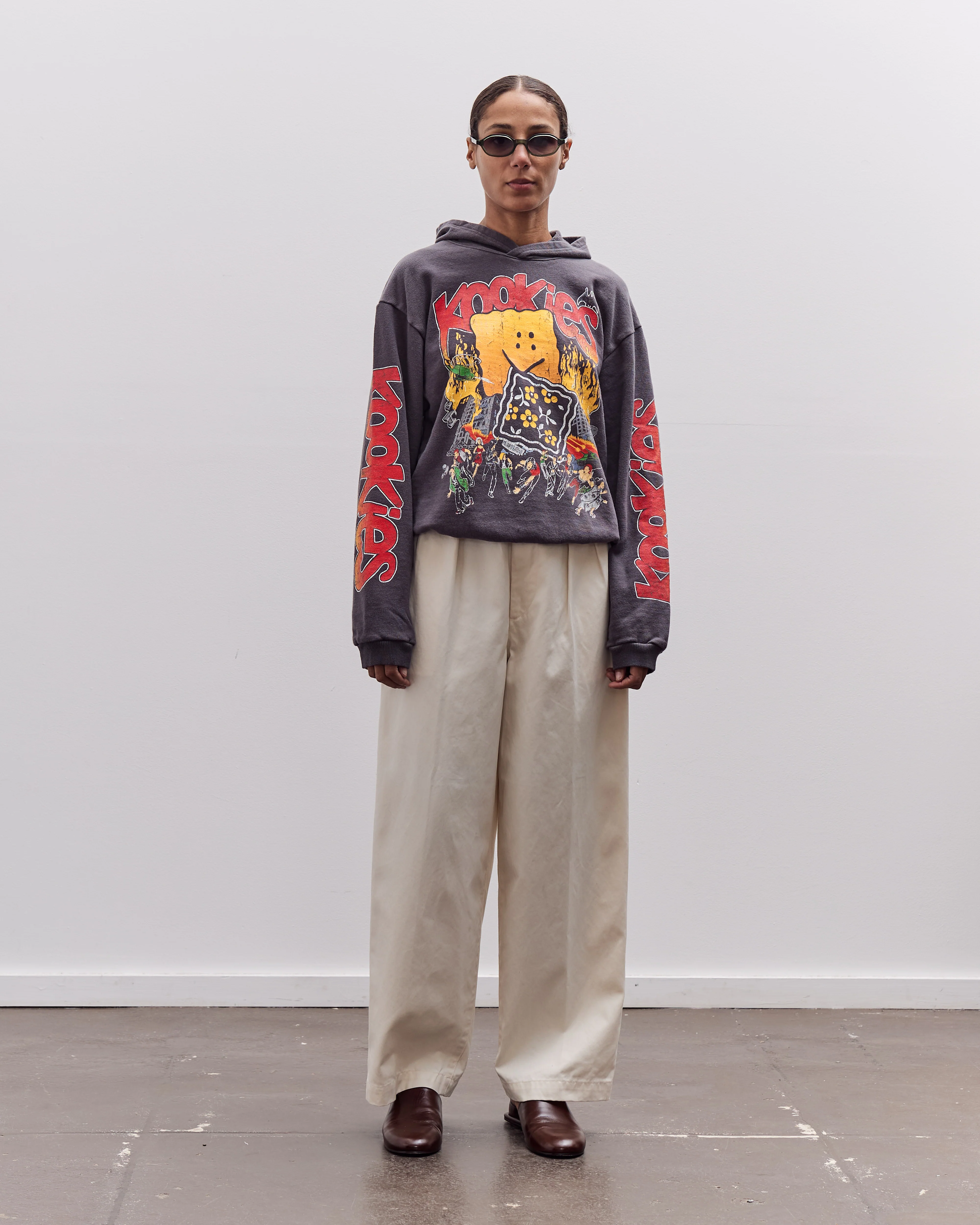 Kapital Swt Knit Hoodie, Buster Peckish Rainbowy, I-B - Image 3