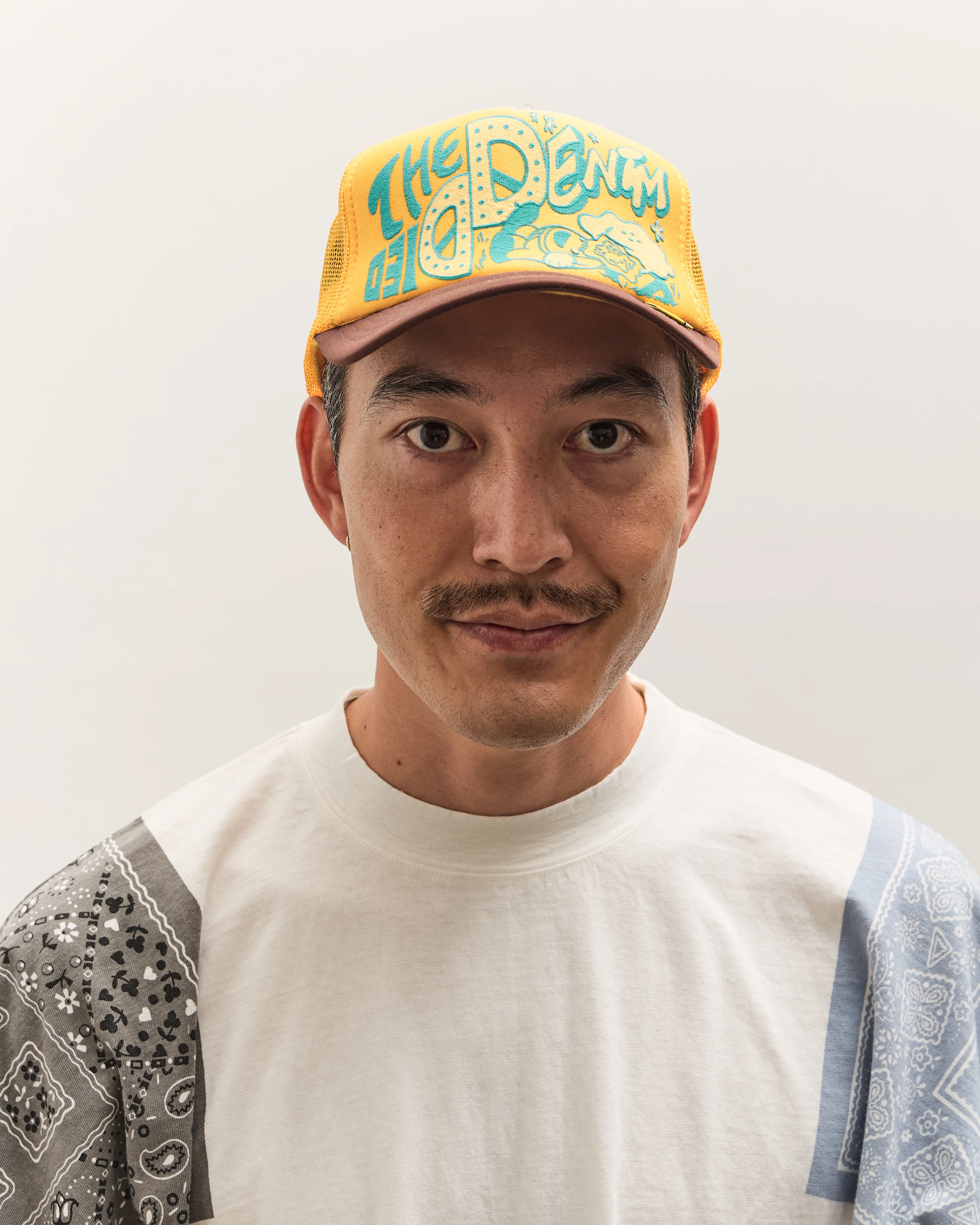 Kapital TH.D.D. Track Cap, GOLD x BROWN - Image 3