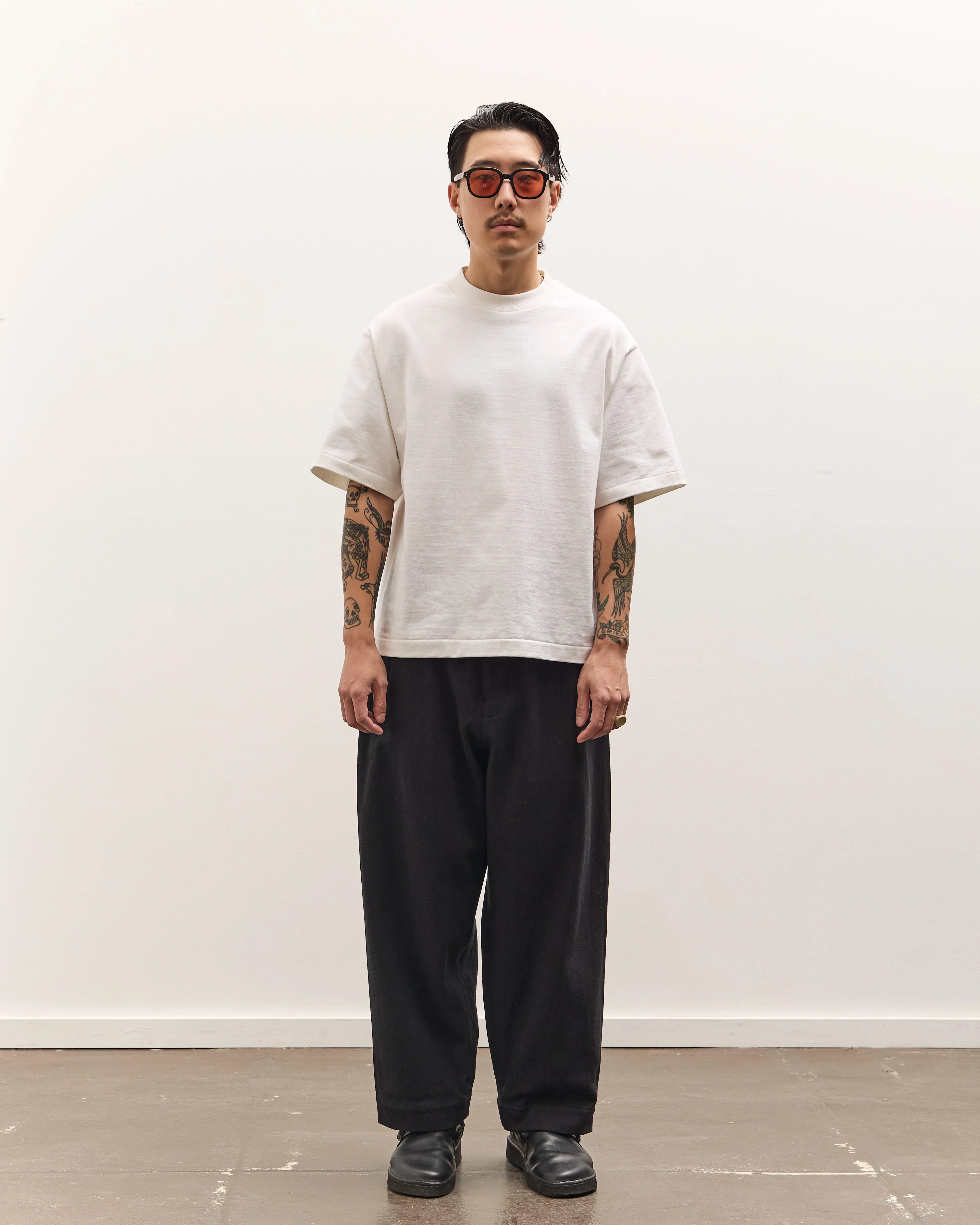 Kaptain Sunshine Suvin Supima Tube Half Sleeve Tee Heavy, Off White - Image 3